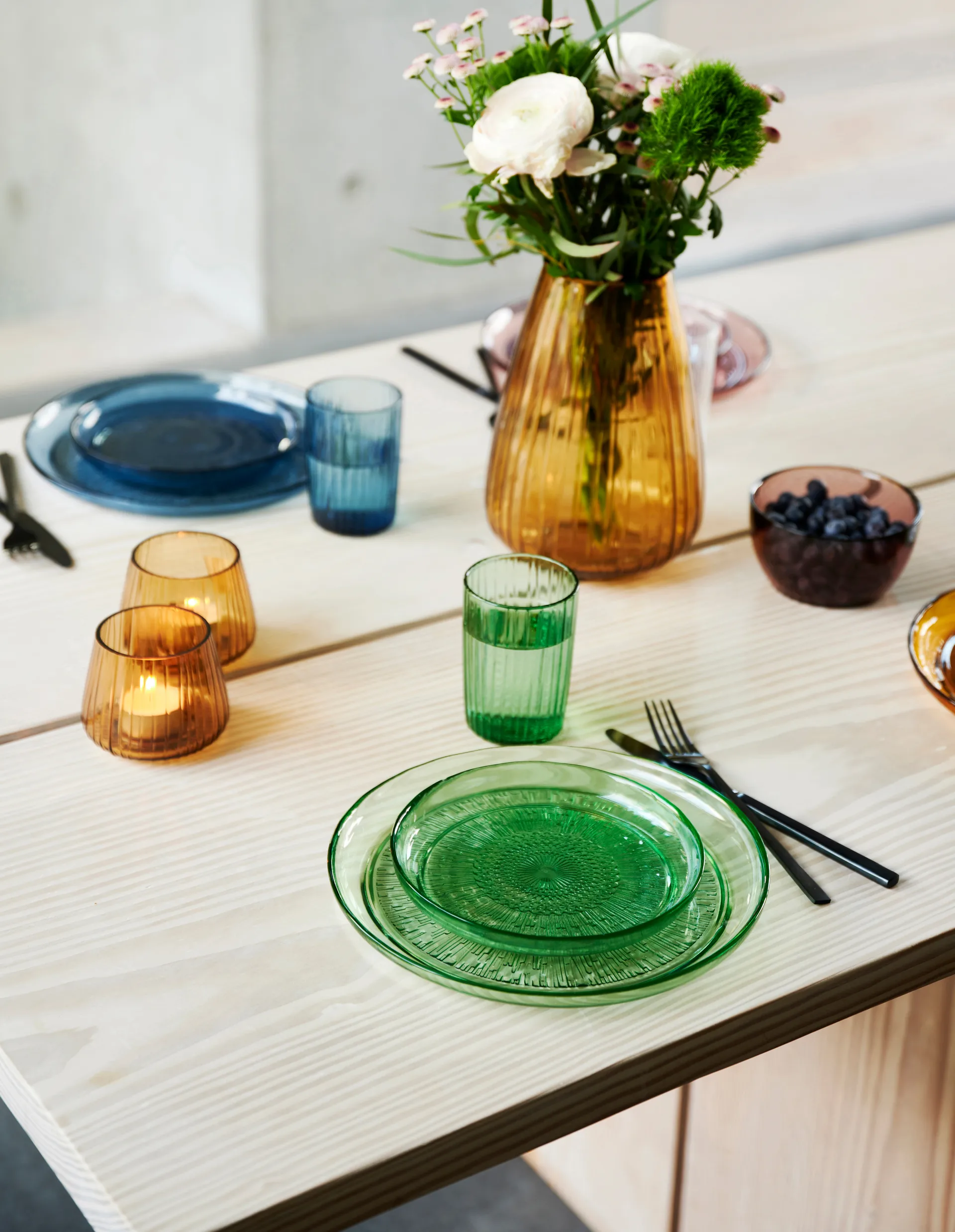 쿠신타 티 라이트 홀더 7.5 cm 2개 세트, Green Bitz | 비츠