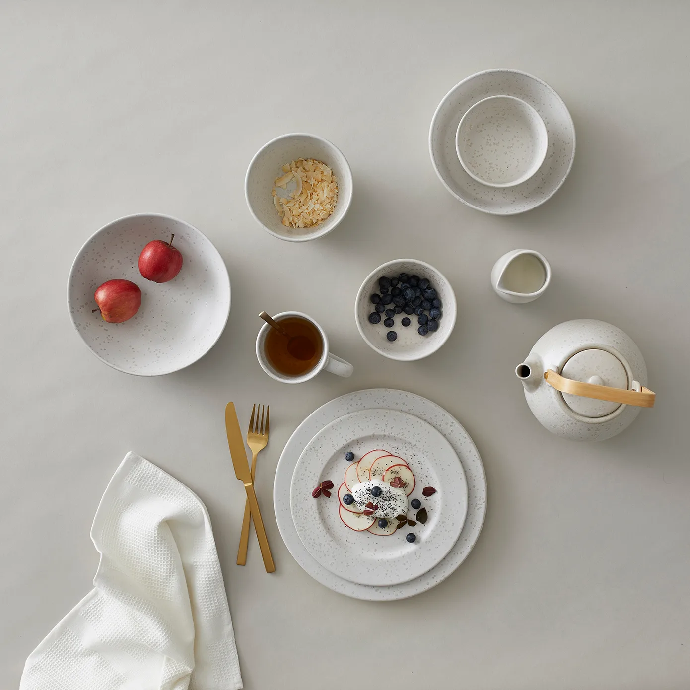 Bitz dessert 접시 Ø22 cm matte, matte cream white Bitz | 비츠