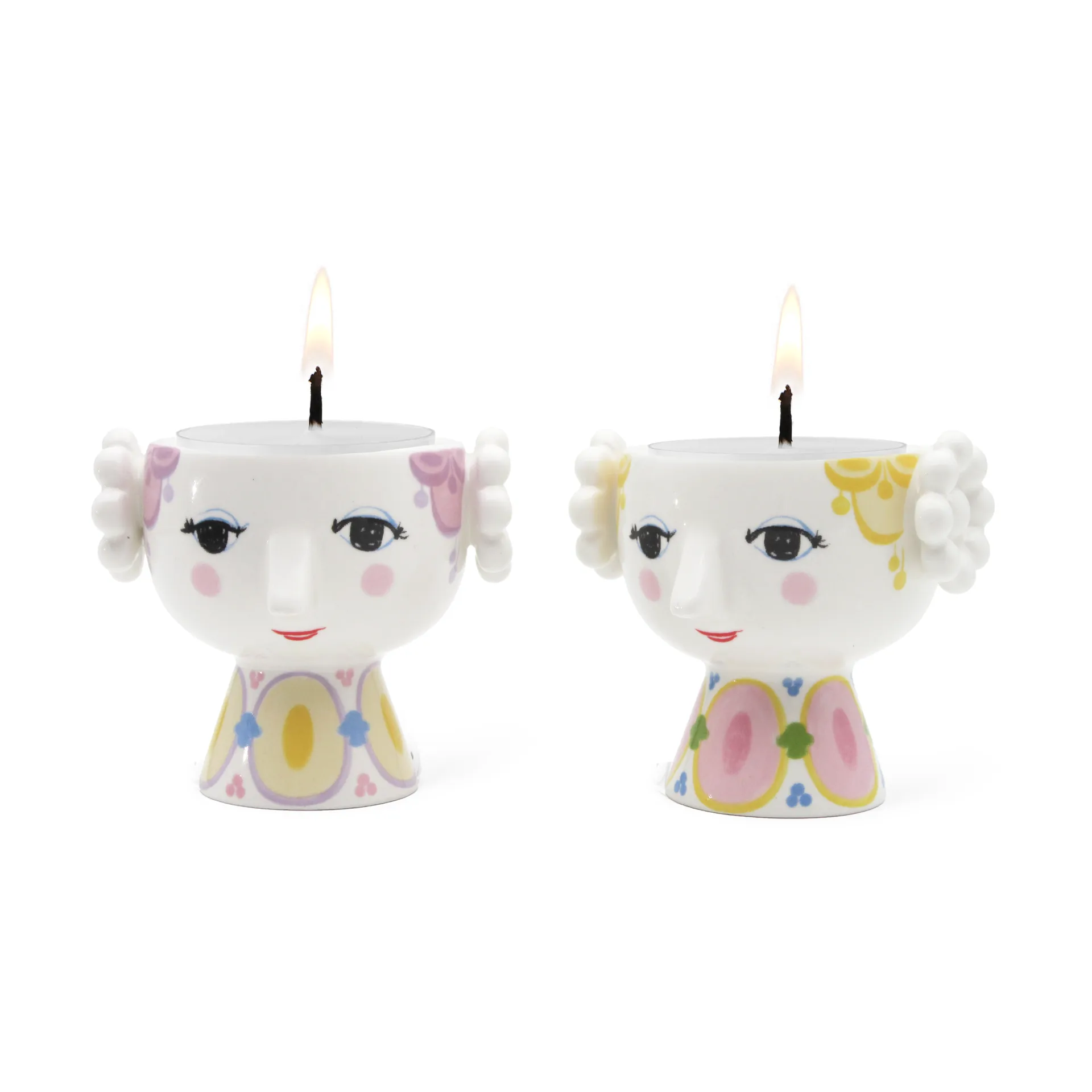 에바 캔들홀더 6.5 cm 2팩, Yellow-lavender Bjørn Wiinblad | 뵨 윈블라드