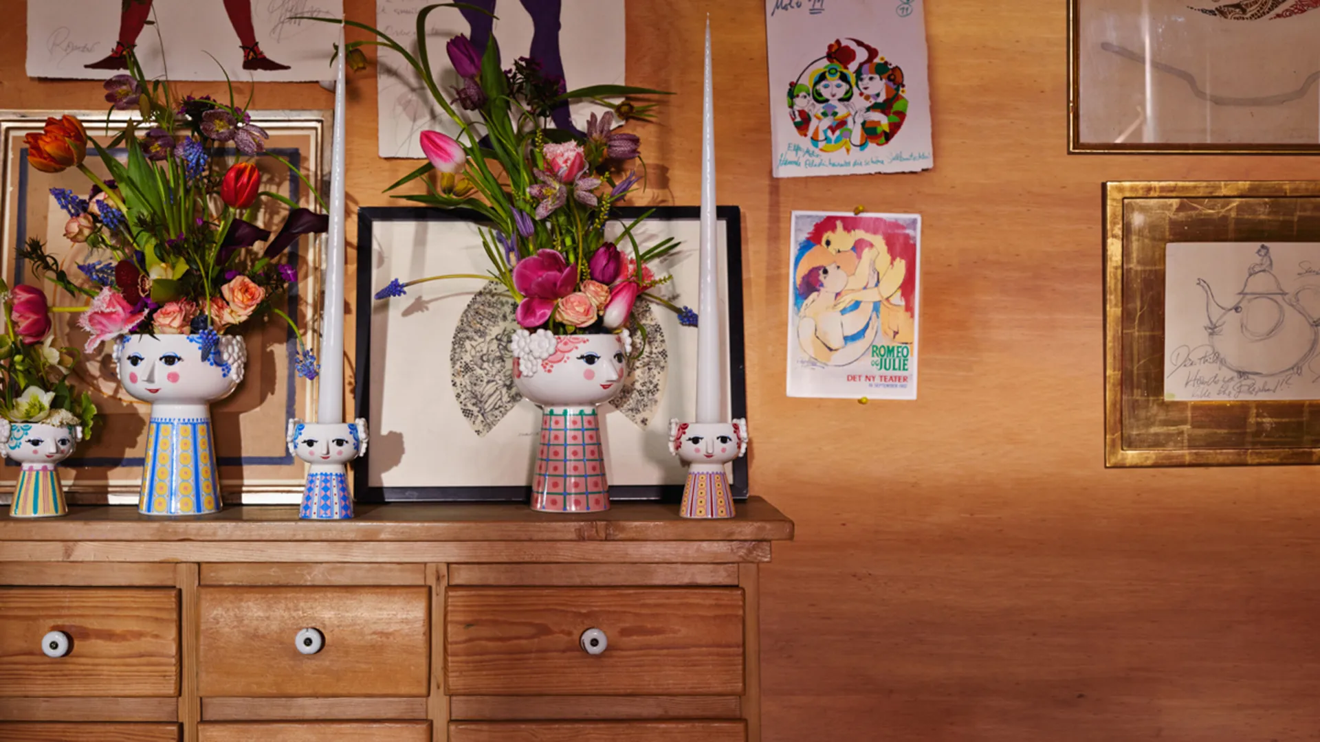 에바 캔들스틱 9.5 cm, Dark blue Bjørn Wiinblad | 뵨 윈블라드