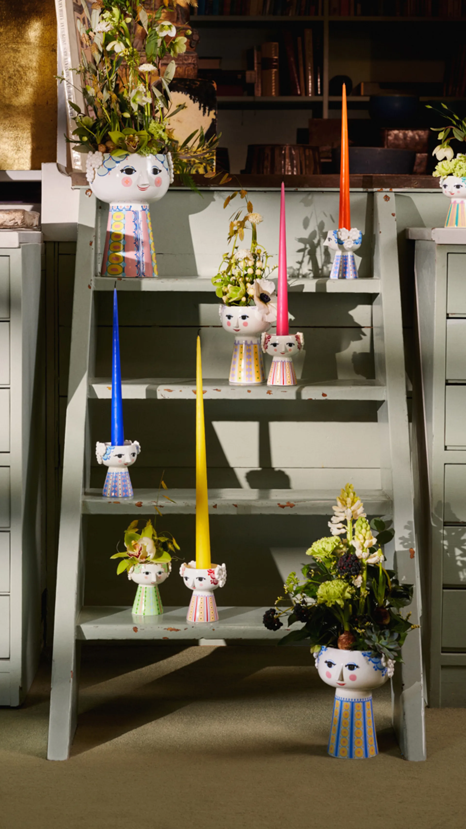 에바 캔들스틱 9.5 cm, Dark blue Bjørn Wiinblad | 뵨 윈블라드