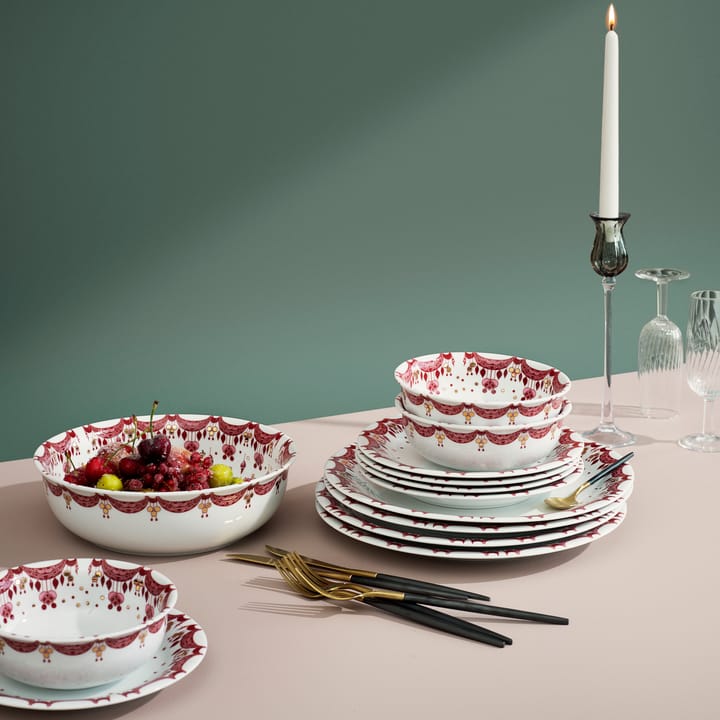 Bjørn Wiinblad Christmas plate 28 cm, red Bjørn Wiinblad | 뵨 윈블라드