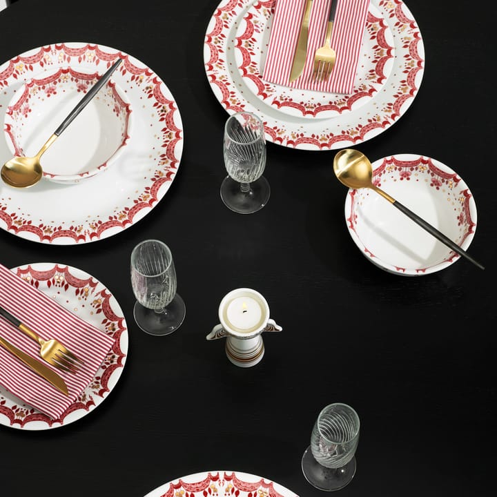 Bjørn Wiinblad Christmas plate 28 cm, red Bjørn Wiinblad | 뵨 윈블라드