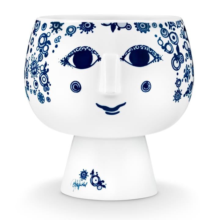 Juliane flower pot on stand Ø 16cm 스탠드 팟 - blue - Bjørn Wiinblad | 뵨 윈블라드
