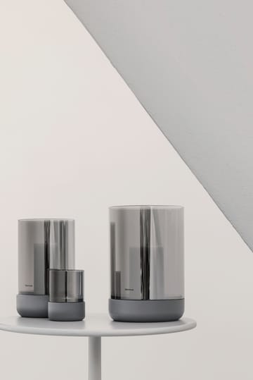 칼마 캔들 홀더 & 블록 캔들 12 cm - Gray-smoke - Blomus | 블로무스