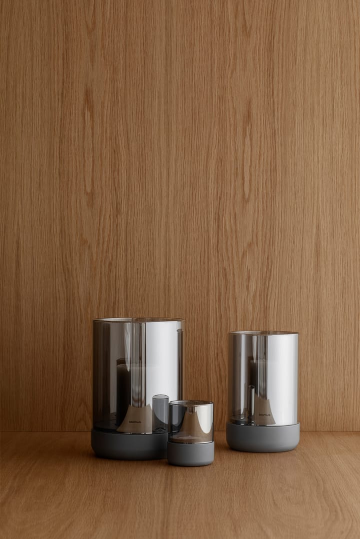 칼마 캔들 홀더 & 블록 캔들 12 cm, Gray-smoke Blomus | 블로무스