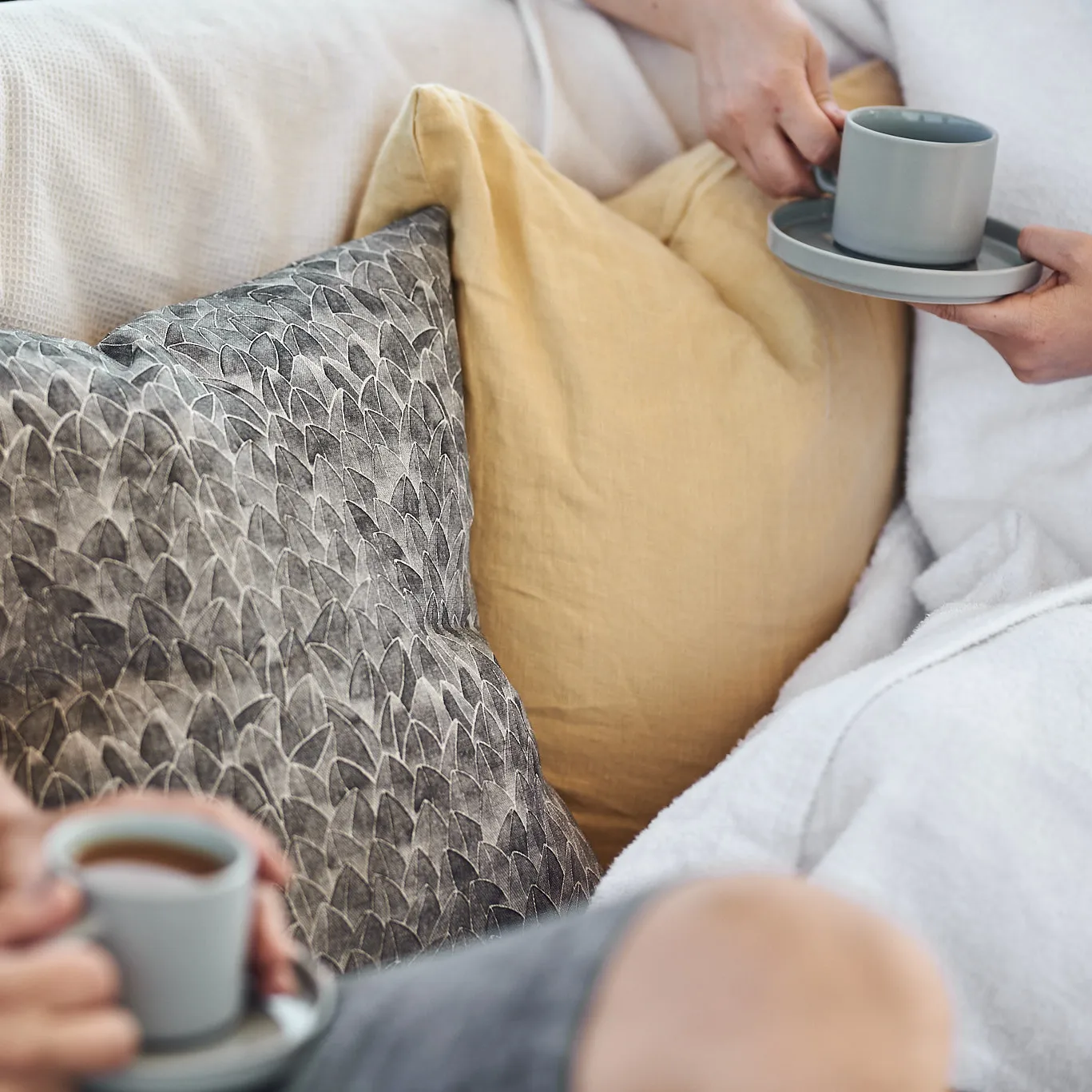 필라 커피 머그와 소서 2개 세트, Mirage grey blomus | 블로무스