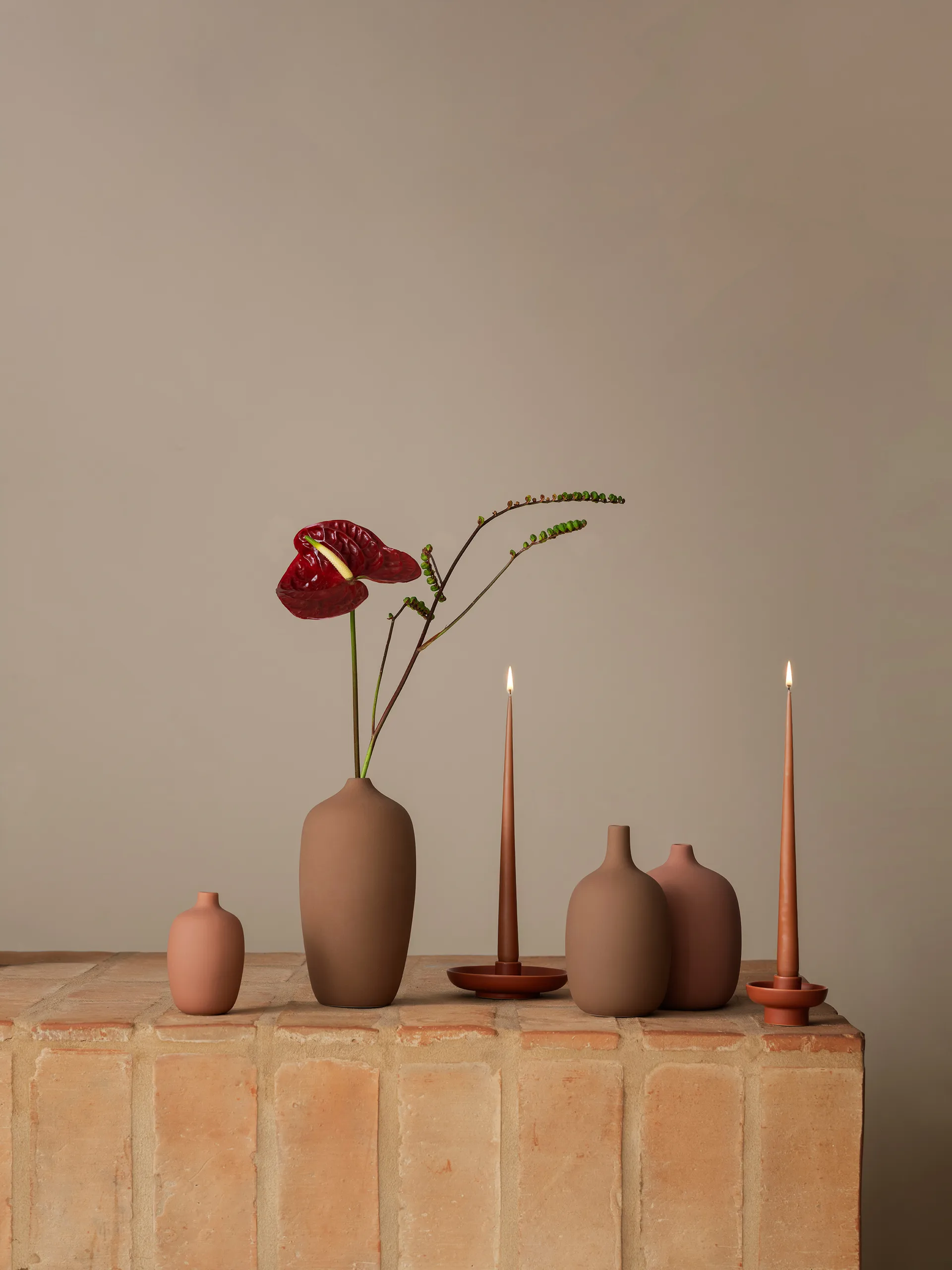 세올라 화병 21 cm, Indian Tan blomus | 블로무스