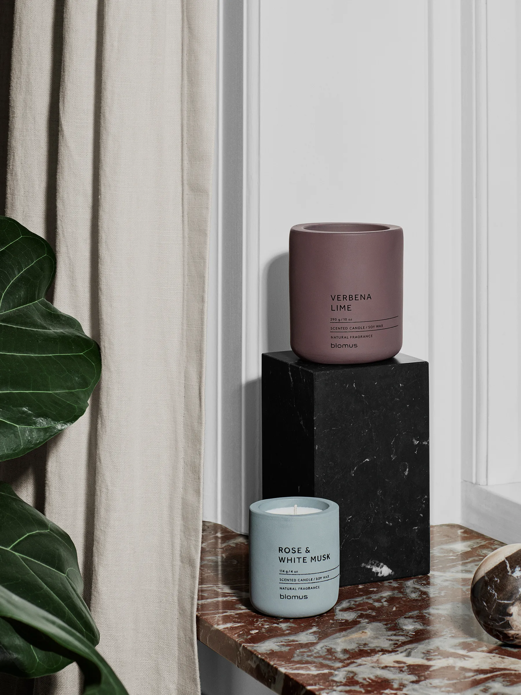 프라가 향초 24시간, Rose & White Musk-Flintstone blomus | 블로무스