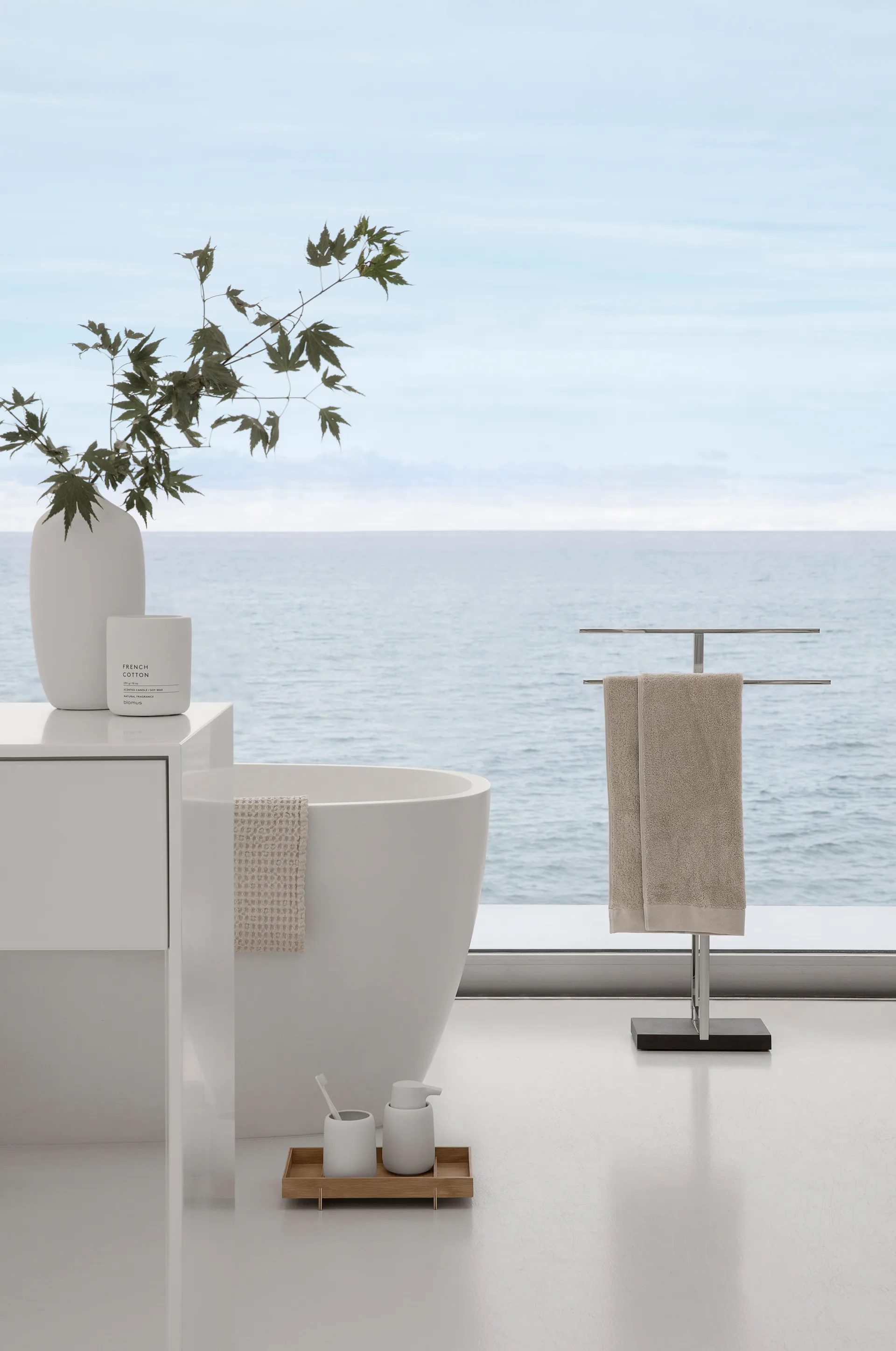 세올라 화병 25 cm, White blomus | 블로무스