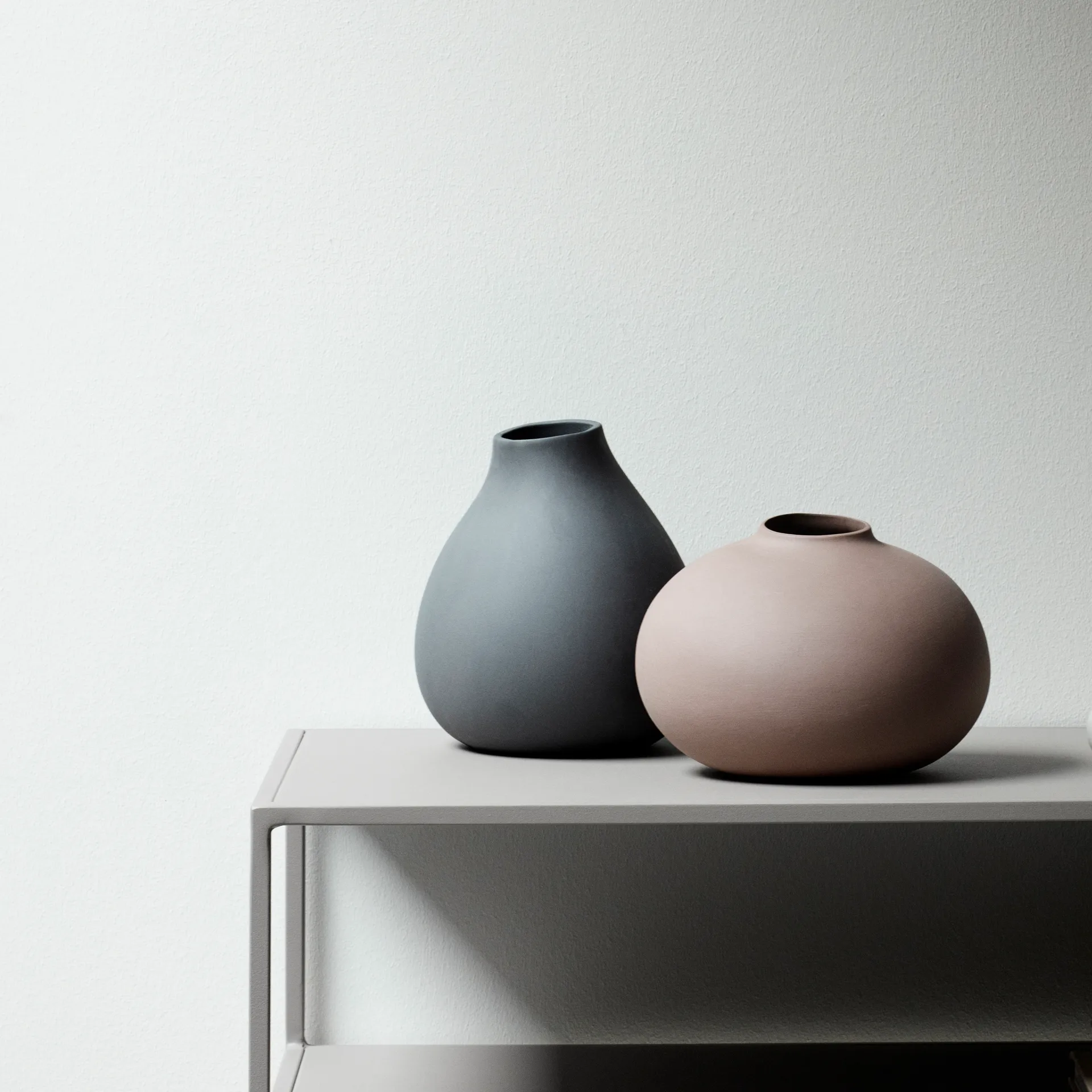 노나 화병 3개 세트, Pewter-micro chip-bark blomus | 블로무스