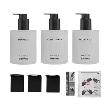 키레이 글라스 보틀(벽걸이 홀더 포함) 3개 세트 - White, glue-mounted - blomus | 블로무스