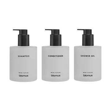 키레이 글라스 보틀(벽걸이 홀더 포함) 3개 세트 - White, glue-mounted - blomus | 블로무스