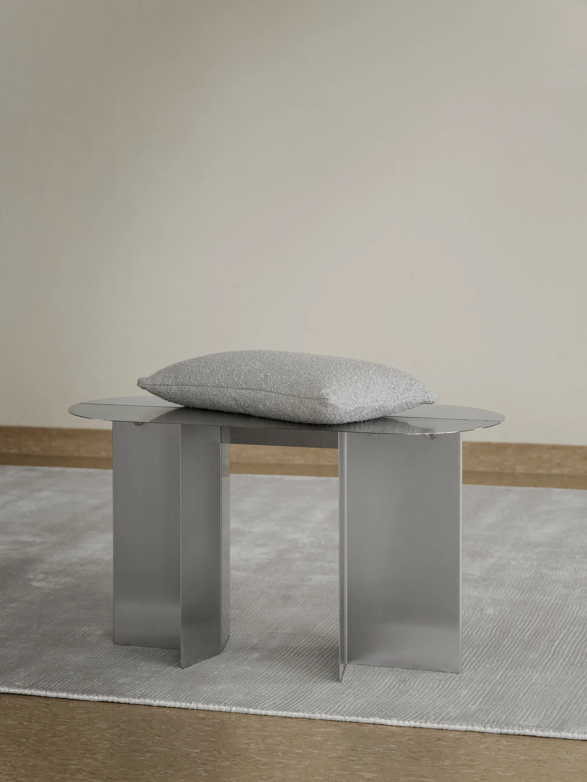 오루 벤치 80x45 cm, Matte stainless steel blomus | 블로무스