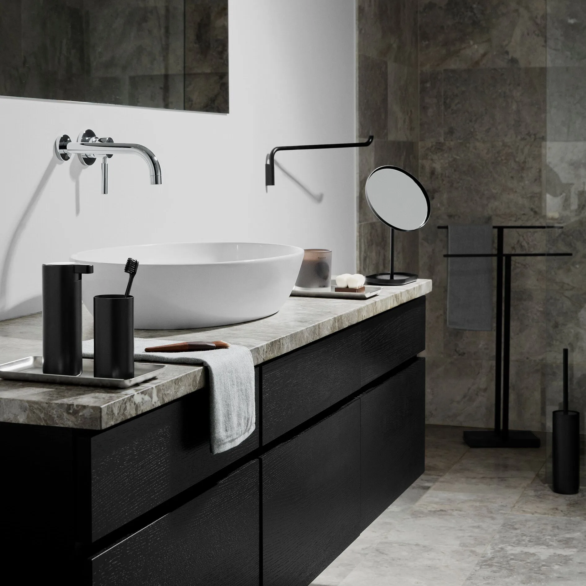 모도 칫솔 머그, Black blomus | 블로무스