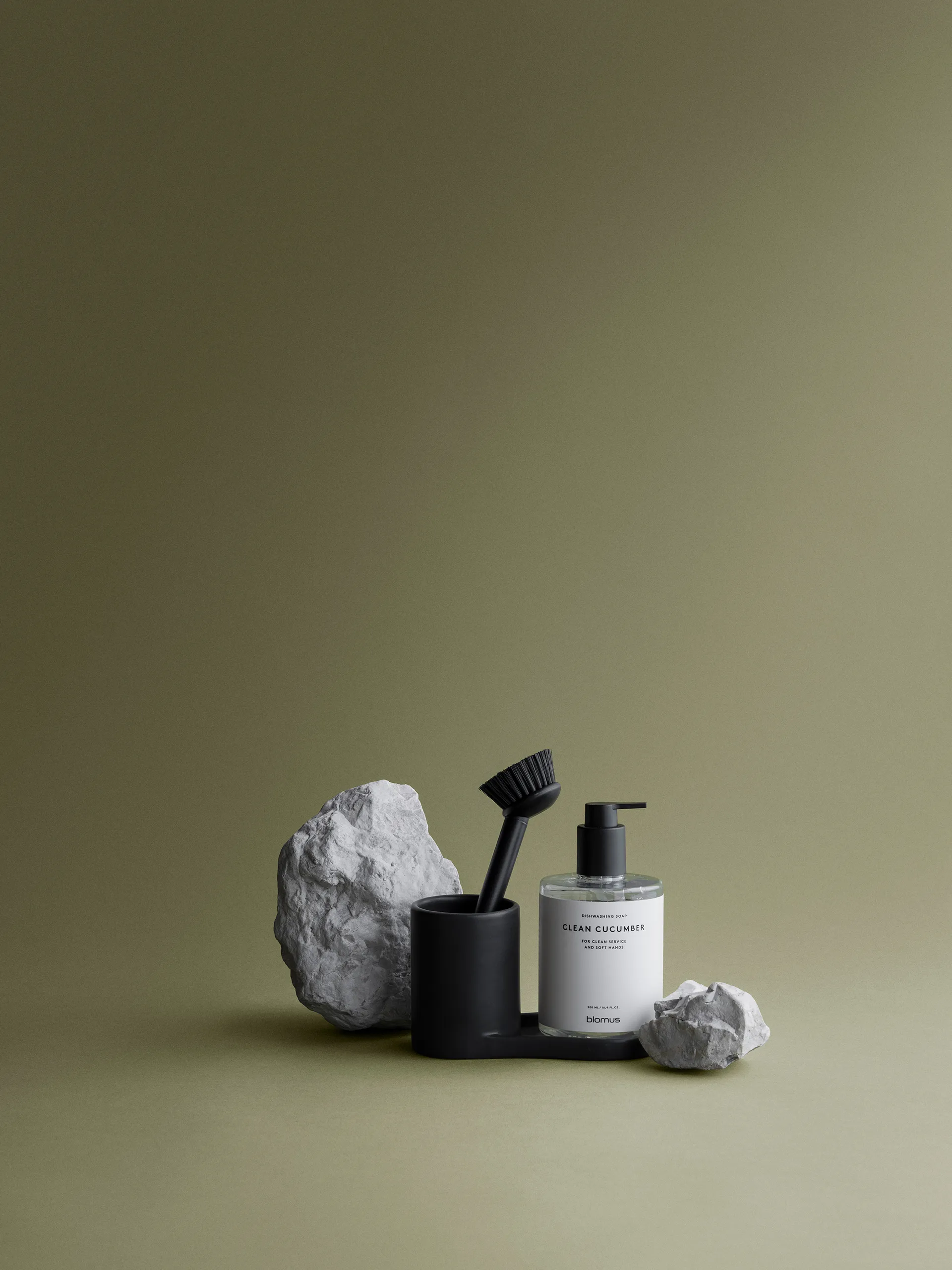 피로 디시 브러시와 비누 홀더, Black blomus | 블로무스