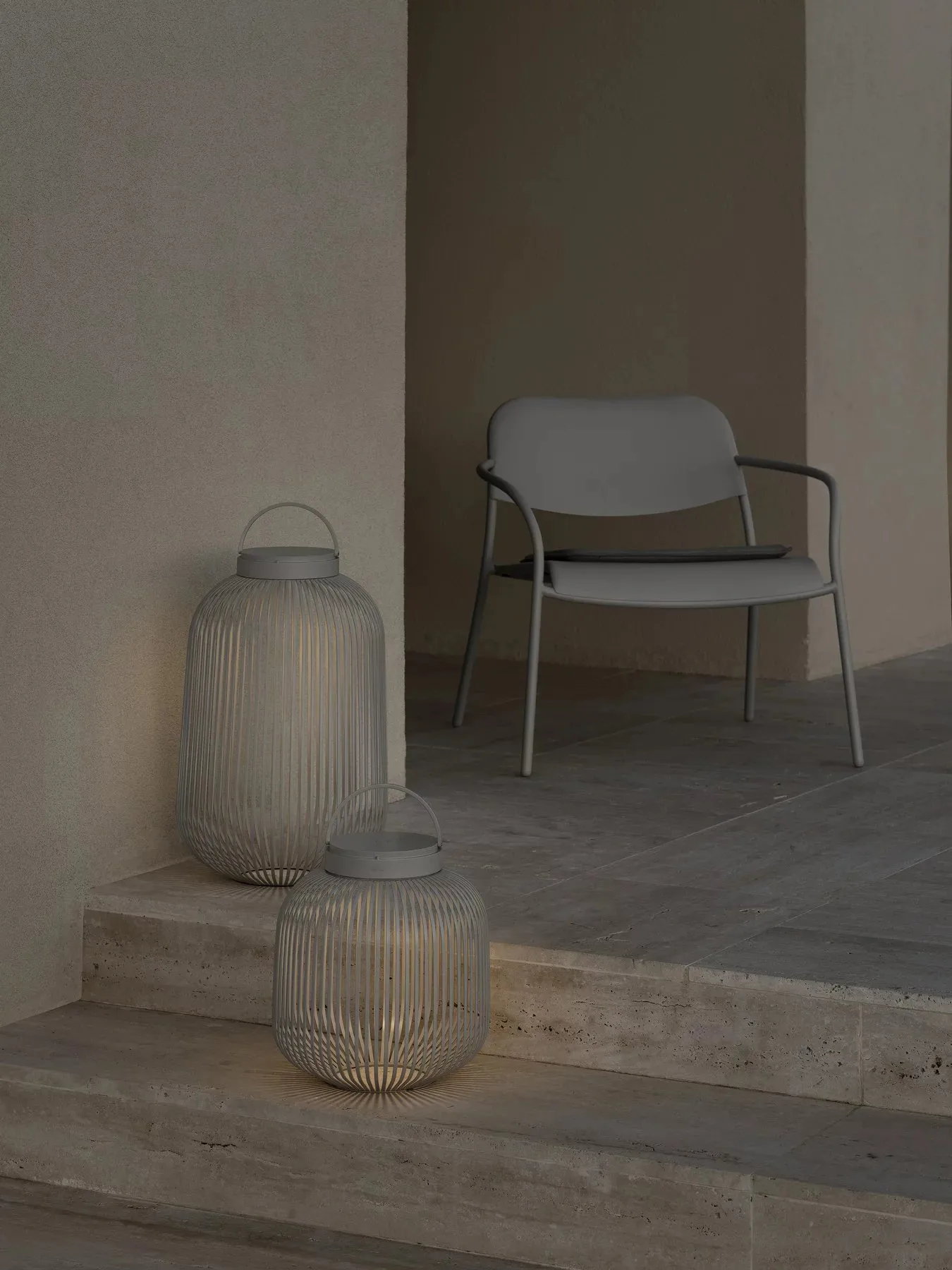 리토 LED 조명 L, Granite grey blomus | 블로무스