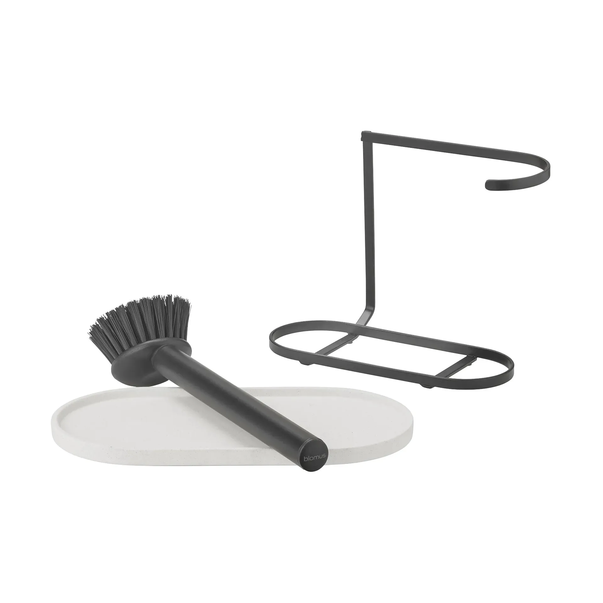 두바 디시 브러시와 비누 홀더, Lily White blomus | 블로무스