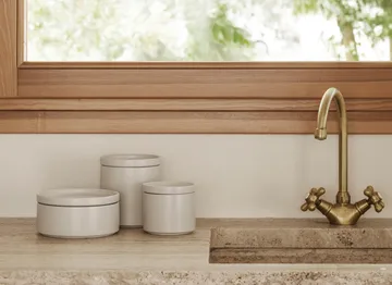 필라 보관용 병(뚜껑 포함) - Moonbeam, Ø15.5x7.5 cm - blomus | 블로무스