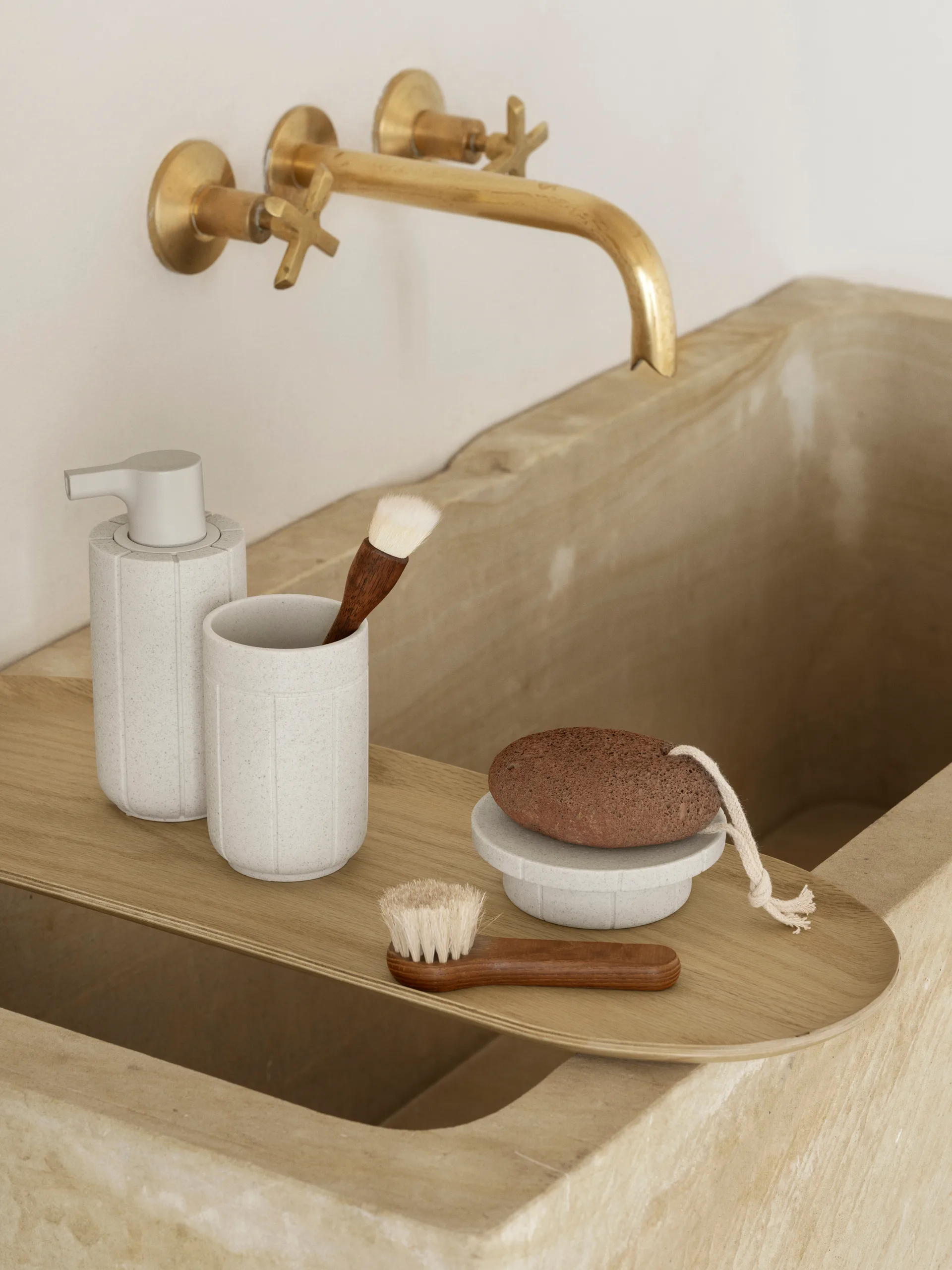 쿠아 칫솔 컵, Moonbeam, Ø7x11 cm blomus | 블로무스