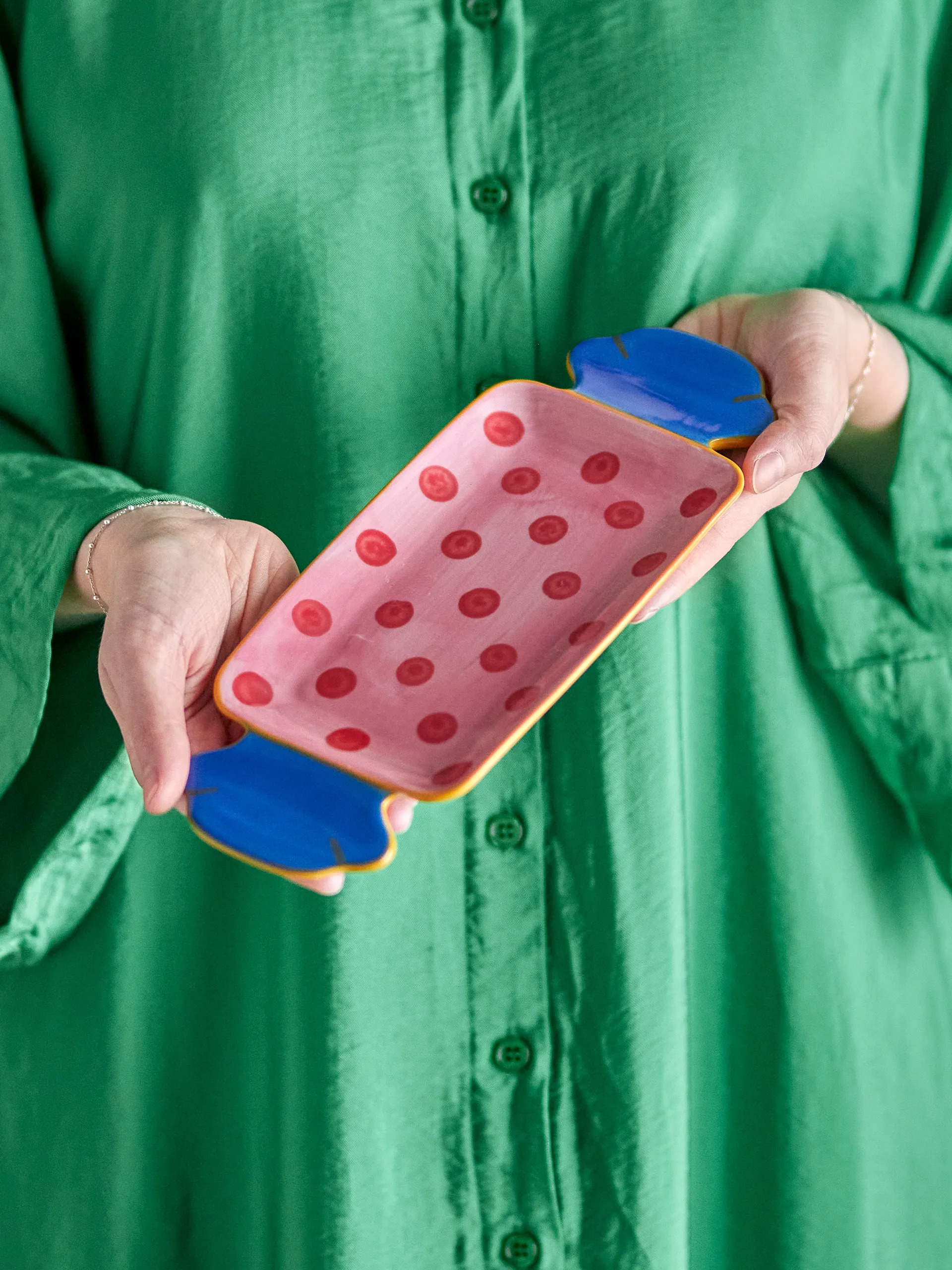 카라멜라 서빙 트레이 10.5x25.5 cm, Pink Bloomingville | 블루밍빌