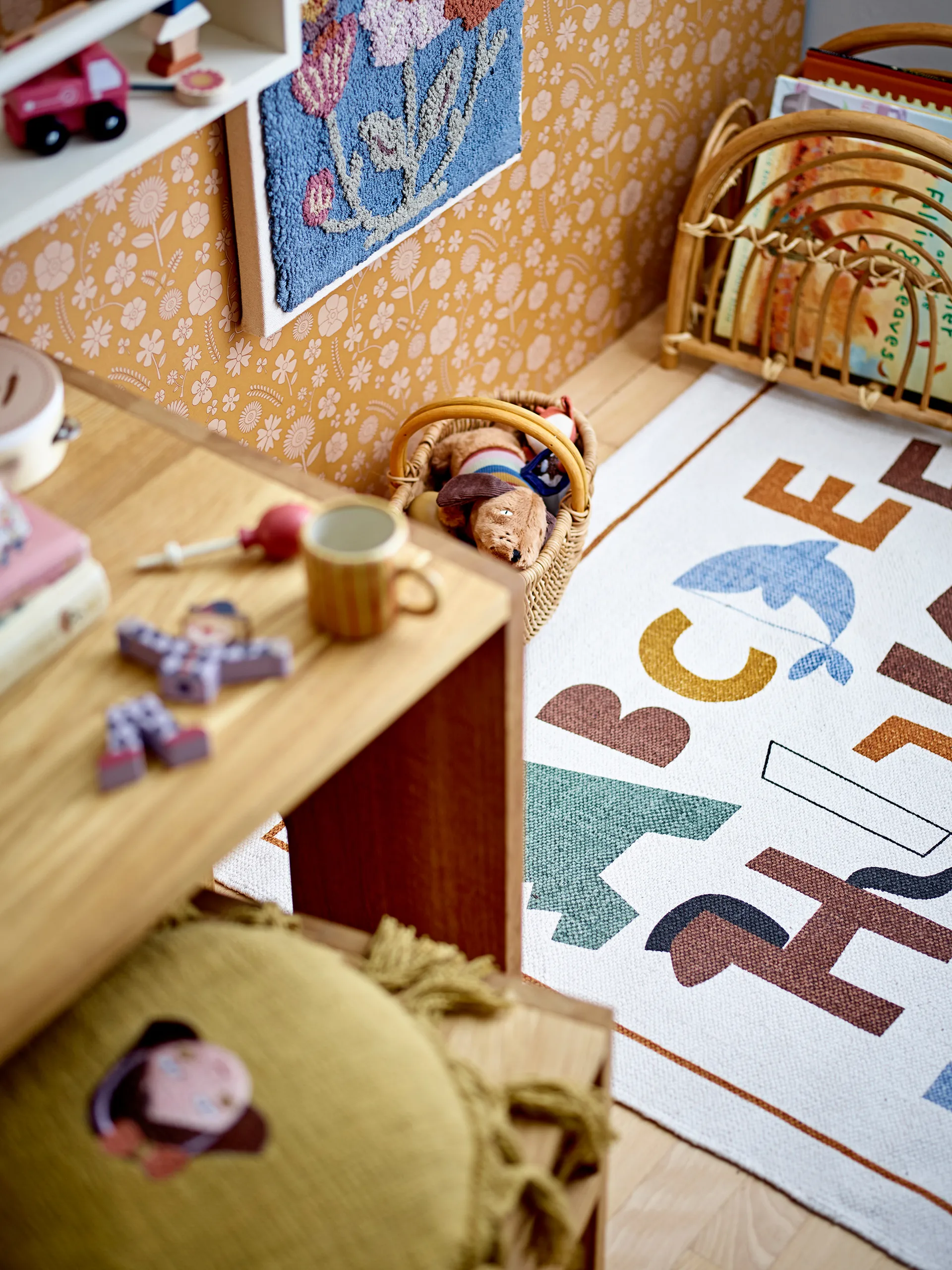 멤모 러그 110x110 cm, Alphabet Bloomingville | 블루밍빌