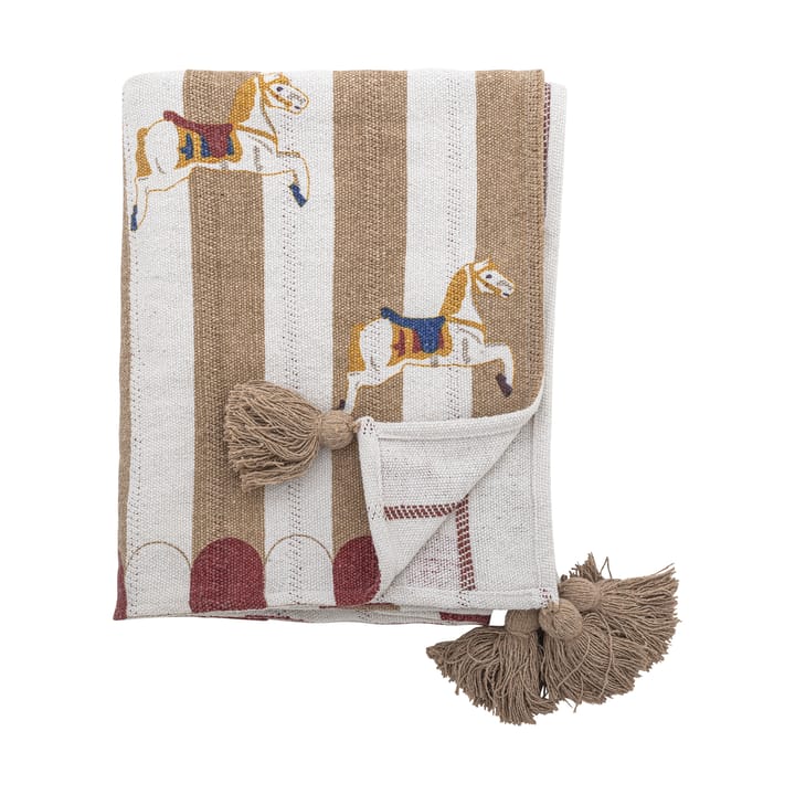 메리고라운드 블랭킷 130x160 cm - Beige-red - Bloomingville | 블루밍빌