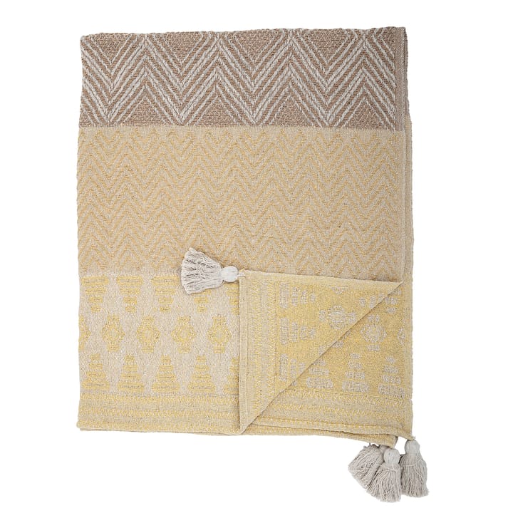 테슬 스로우 130x160 cm - Yellow-beige - Bloomingville | 블루밍빌