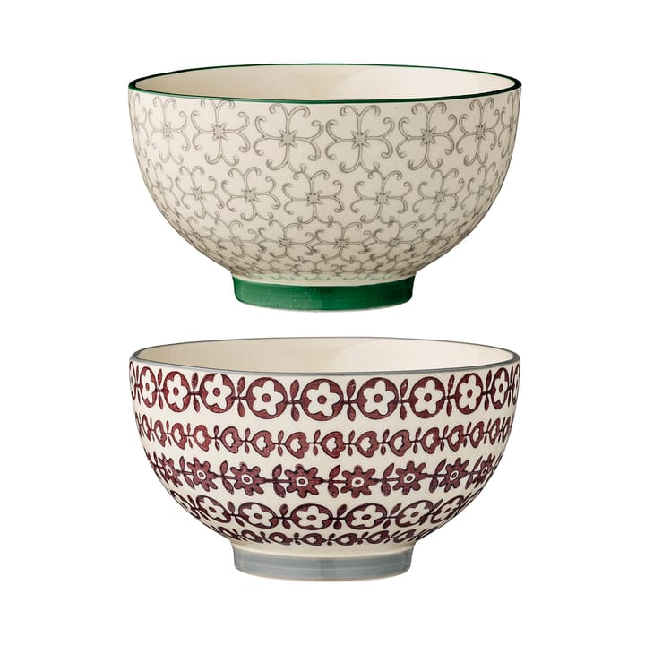 카린 보울  13.5 cm 2개 세트 - green-red - Bloomingville | 블루밍빌