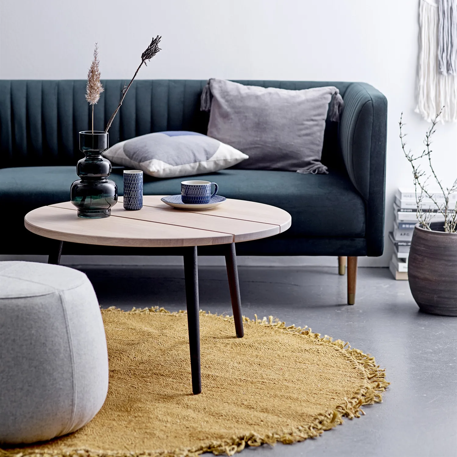 블루밍빌 러그  황마 150 cm, Yellow Bloomingville | 블루밍빌