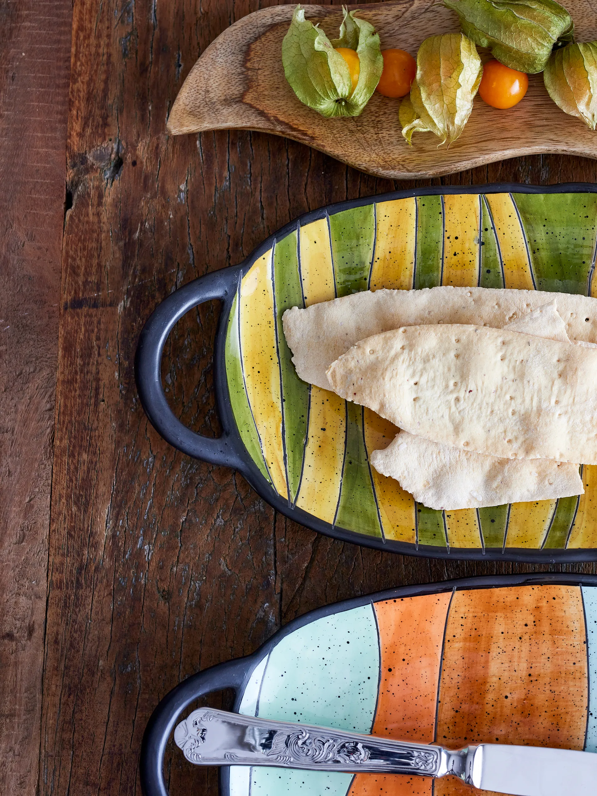 릴리 서빙 접시 & 손잡이 15x32.5 cm, Green Bloomingville | 블루밍빌