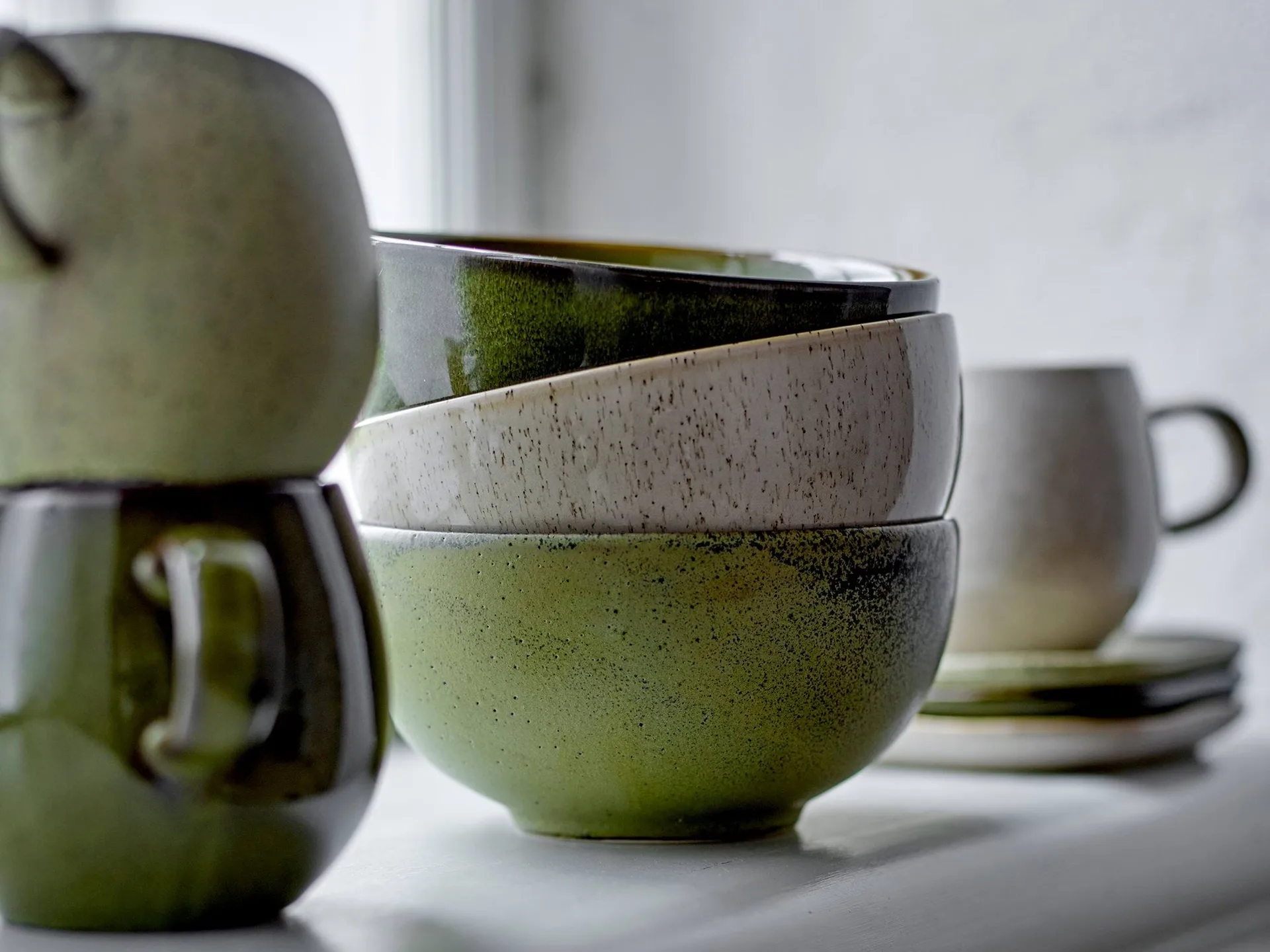 애디슨 보울 Ø16 cm 3 피스, Green Bloomingville | 블루밍빌