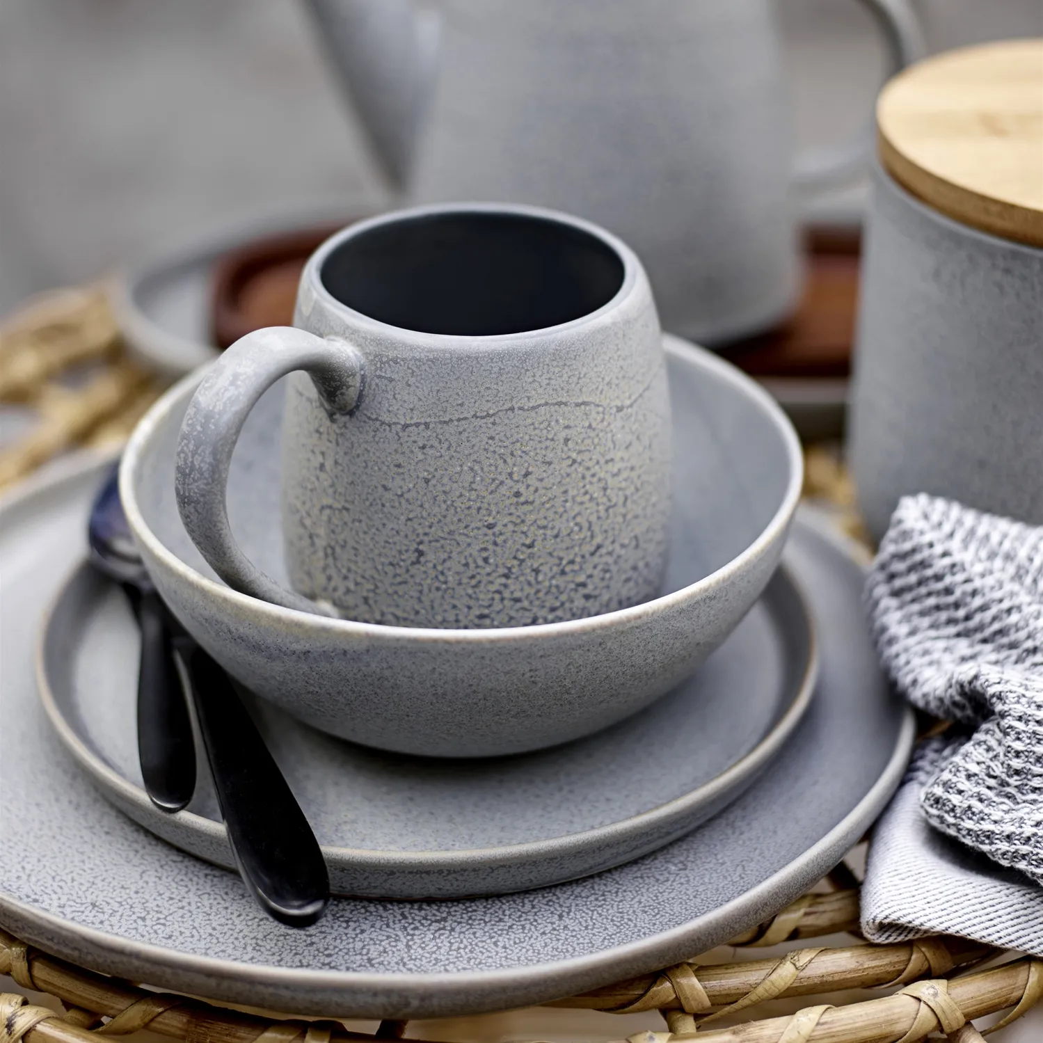 켄드라 보울 17 cm, Grey Bloomingville | 블루밍빌