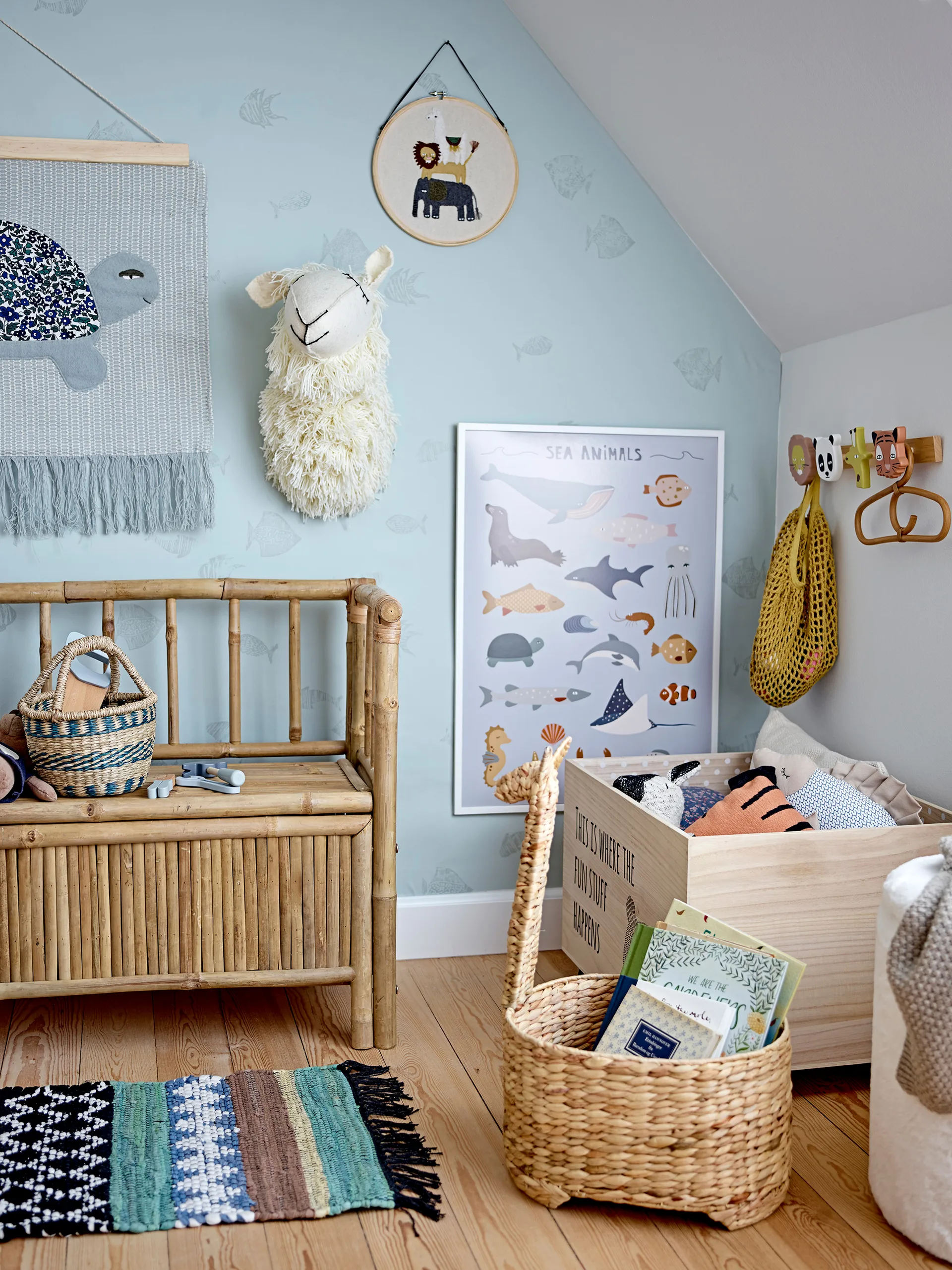 아라냐 행거 라탄 17x30 cm, Nature Bloomingville | 블루밍빌