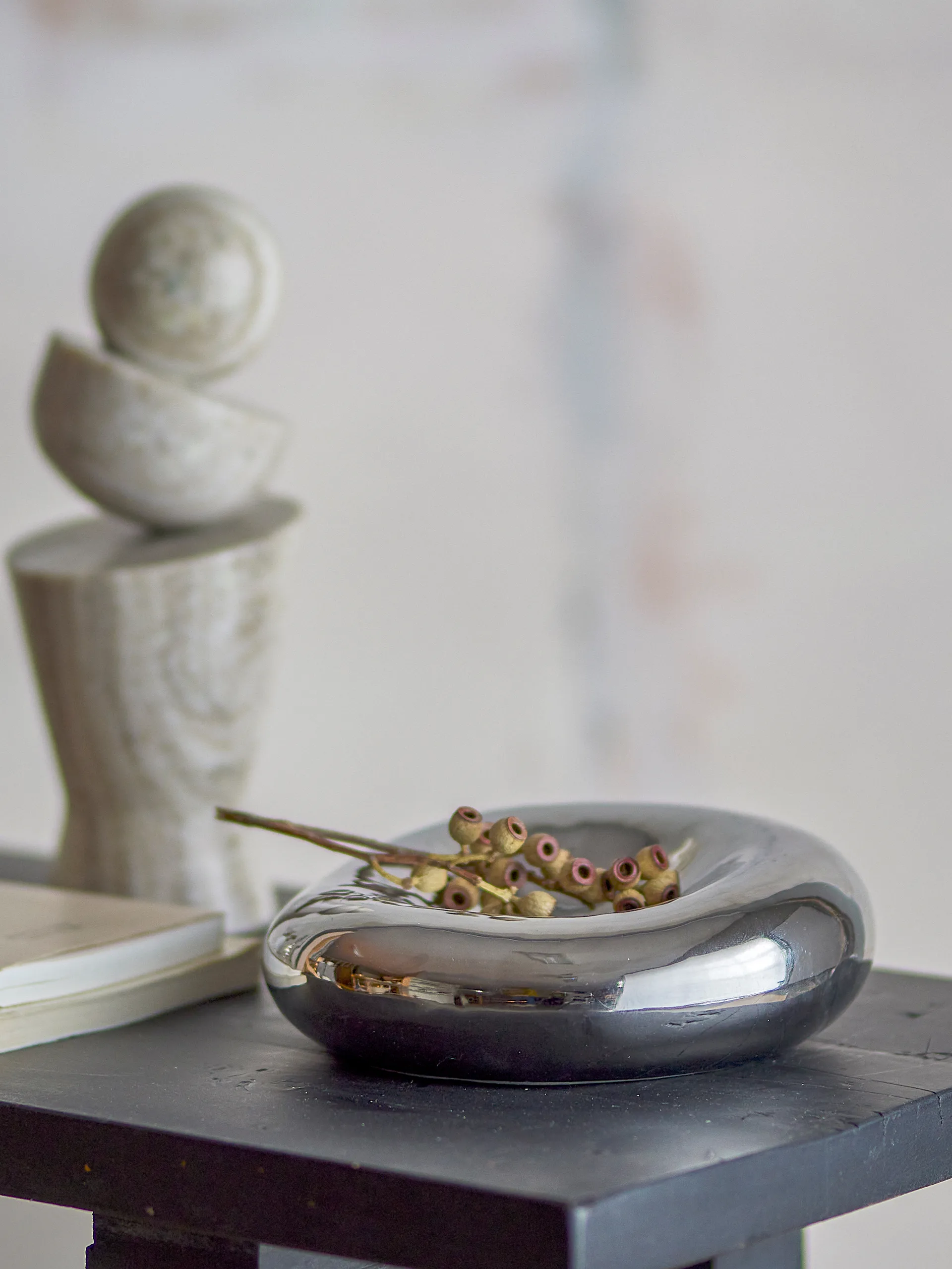 샤인 데코레이션 보울 Ø18 cm, Silver Bloomingville | 블루밍빌