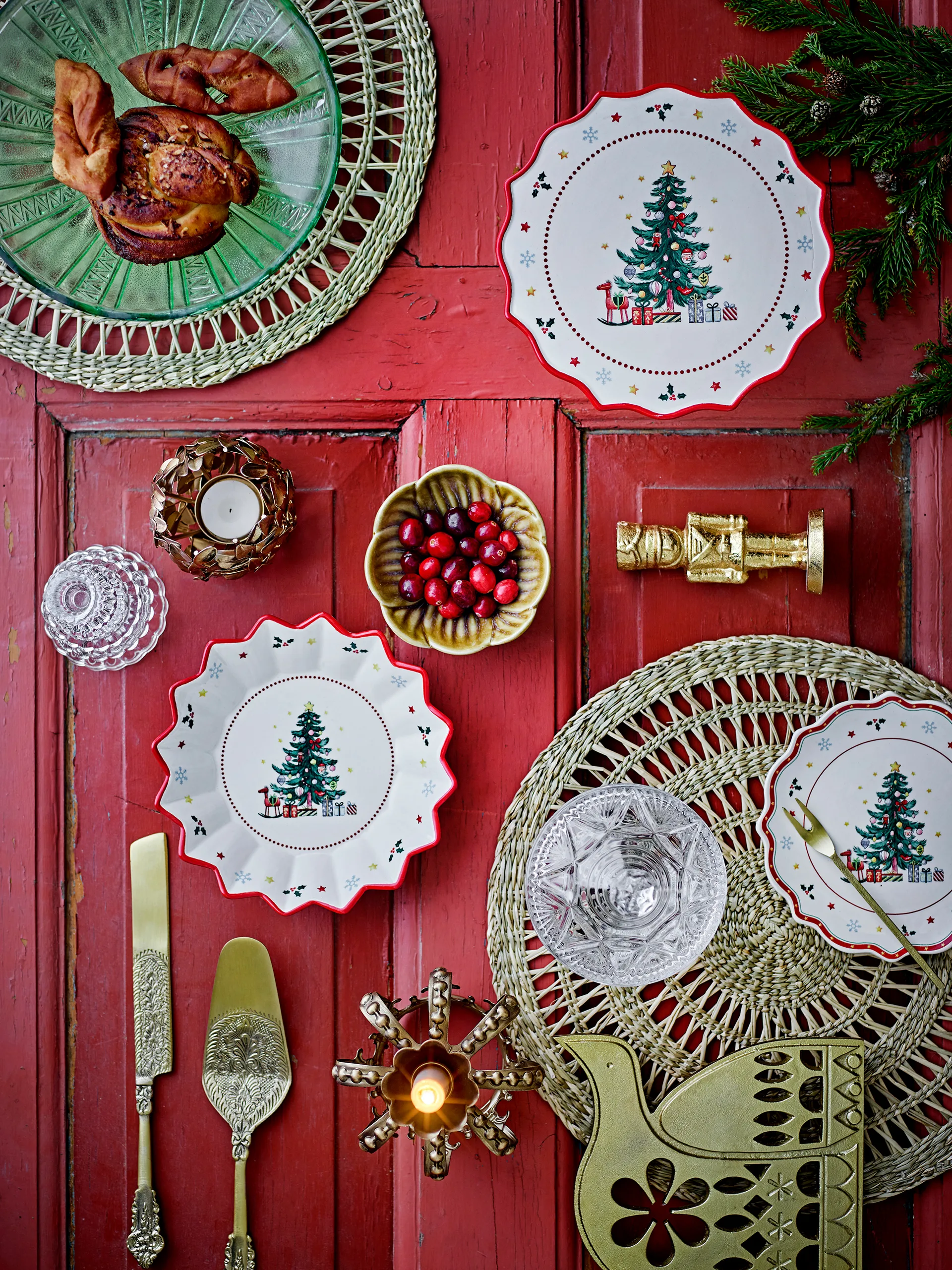 칼리마 케이크 서빙 세트 2개 세트, Brass Bloomingville | 블루밍빌