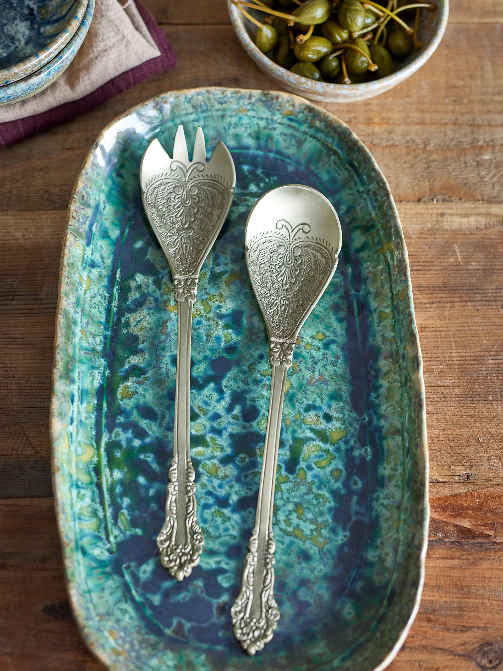 칼리마 샐러드 서버 2개 세트, Brass Bloomingville | 블루밍빌