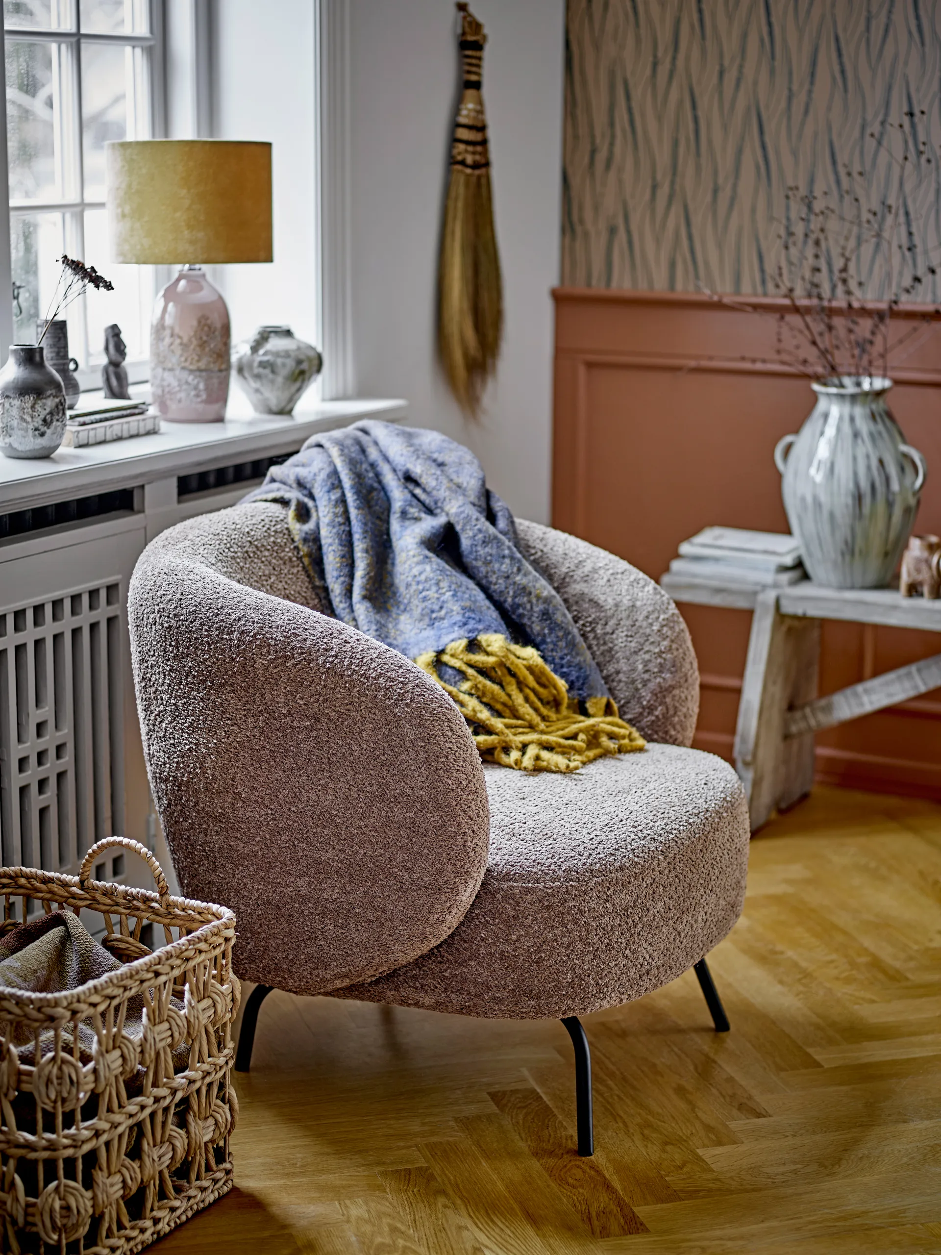 마르니 수납 박스 & 손잡이 2개 세트, Water hyacinth Bloomingville | 블루밍빌