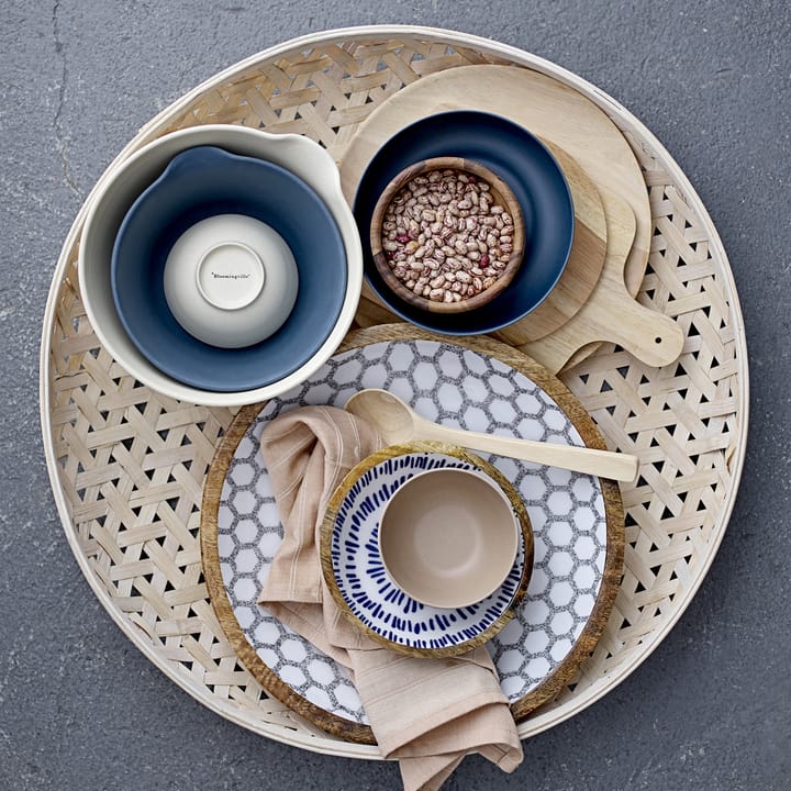 블루밍빌 서빙 보울 망고 Ø 20 cm - Blue-white - Bloomingville | 블루밍빌