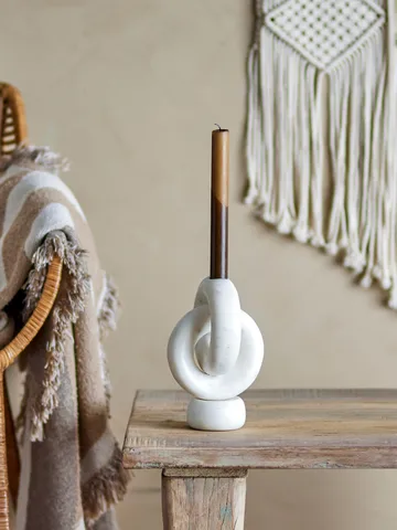 고아 캔들홀더 20 cm - White marble - Bloomingville | 블루밍빌