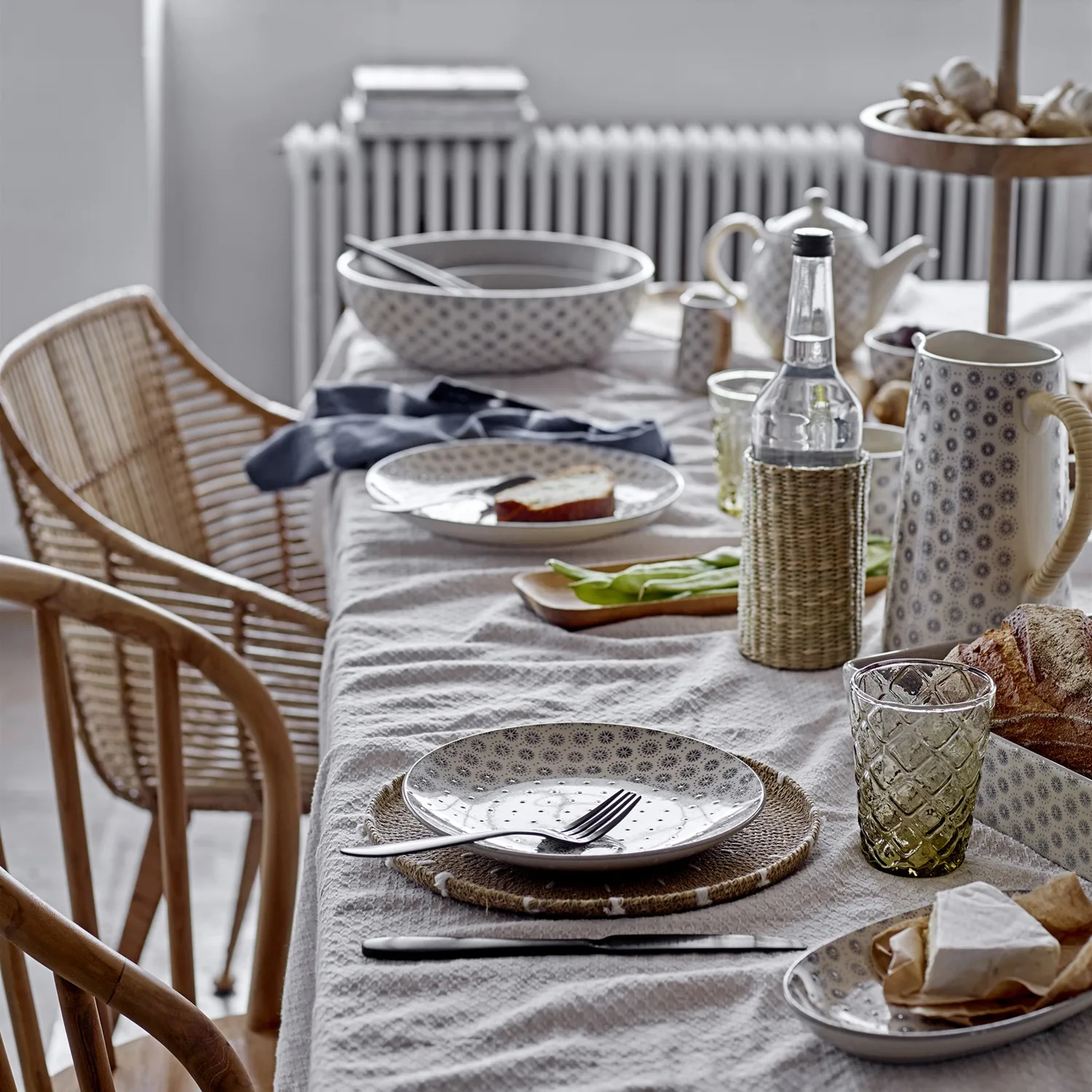 엘사 서빙 보울 22 cm, grey Bloomingville | 블루밍빌