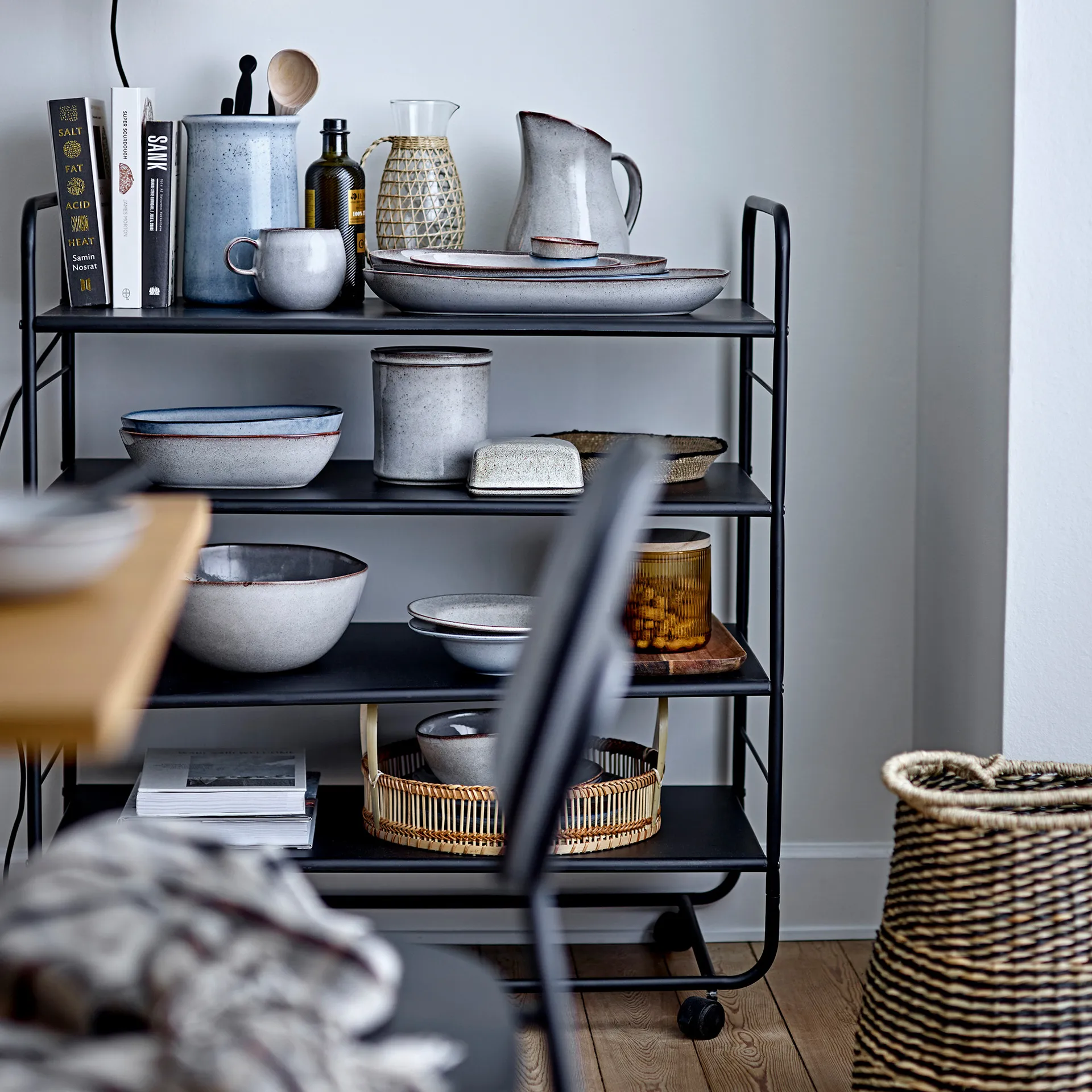 산드린 파스타 플레이트 Ø22 cm, grey Bloomingville | 블루밍빌