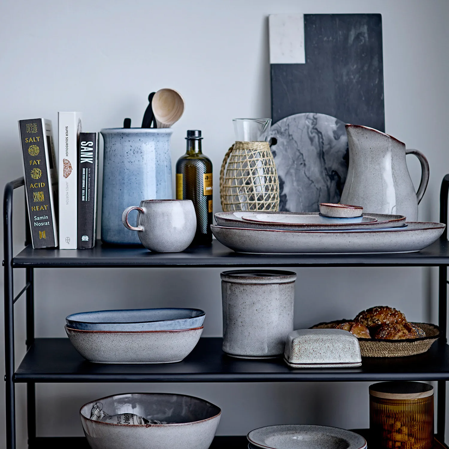 엘비아 대리석 도마 23x45.5 cm, black Bloomingville | 블루밍빌