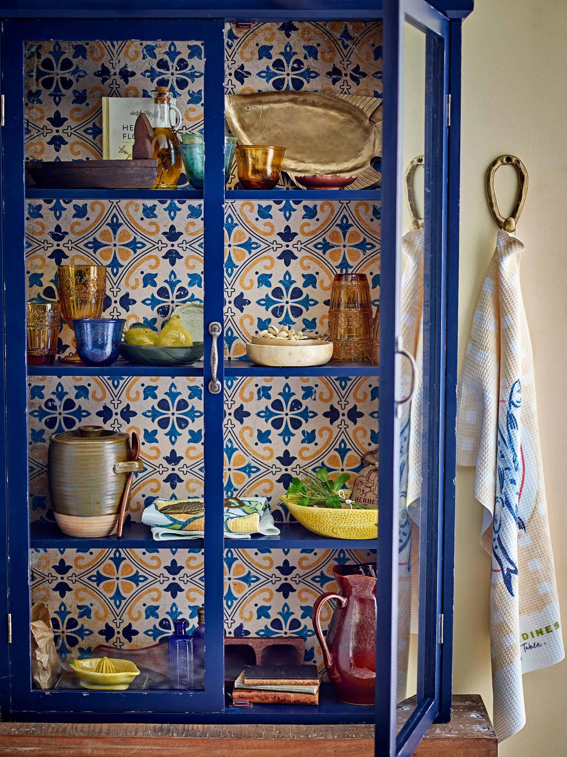 카루 음료수 잔 28 cl 4개 세트, Blue-yellow-green-light blue Bloomingville | 블루밍빌