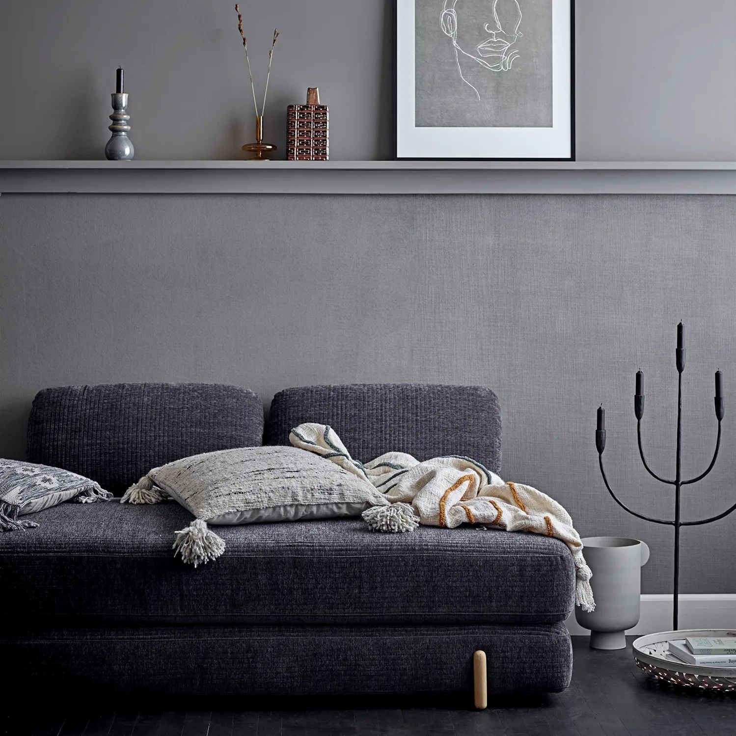 블루밍빌 메탈 화병 29 cm, grey Bloomingville | 블루밍빌