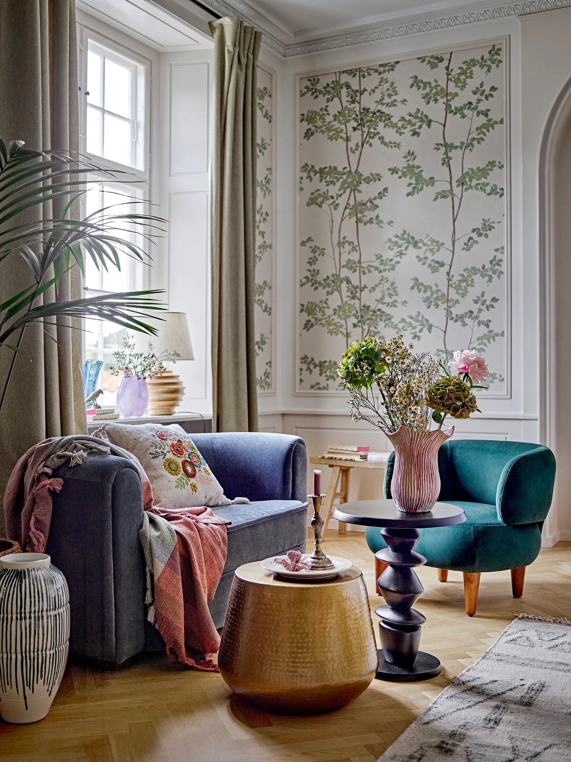 플로랄 화병 29 cm, Pink Bloomingville | 블루밍빌