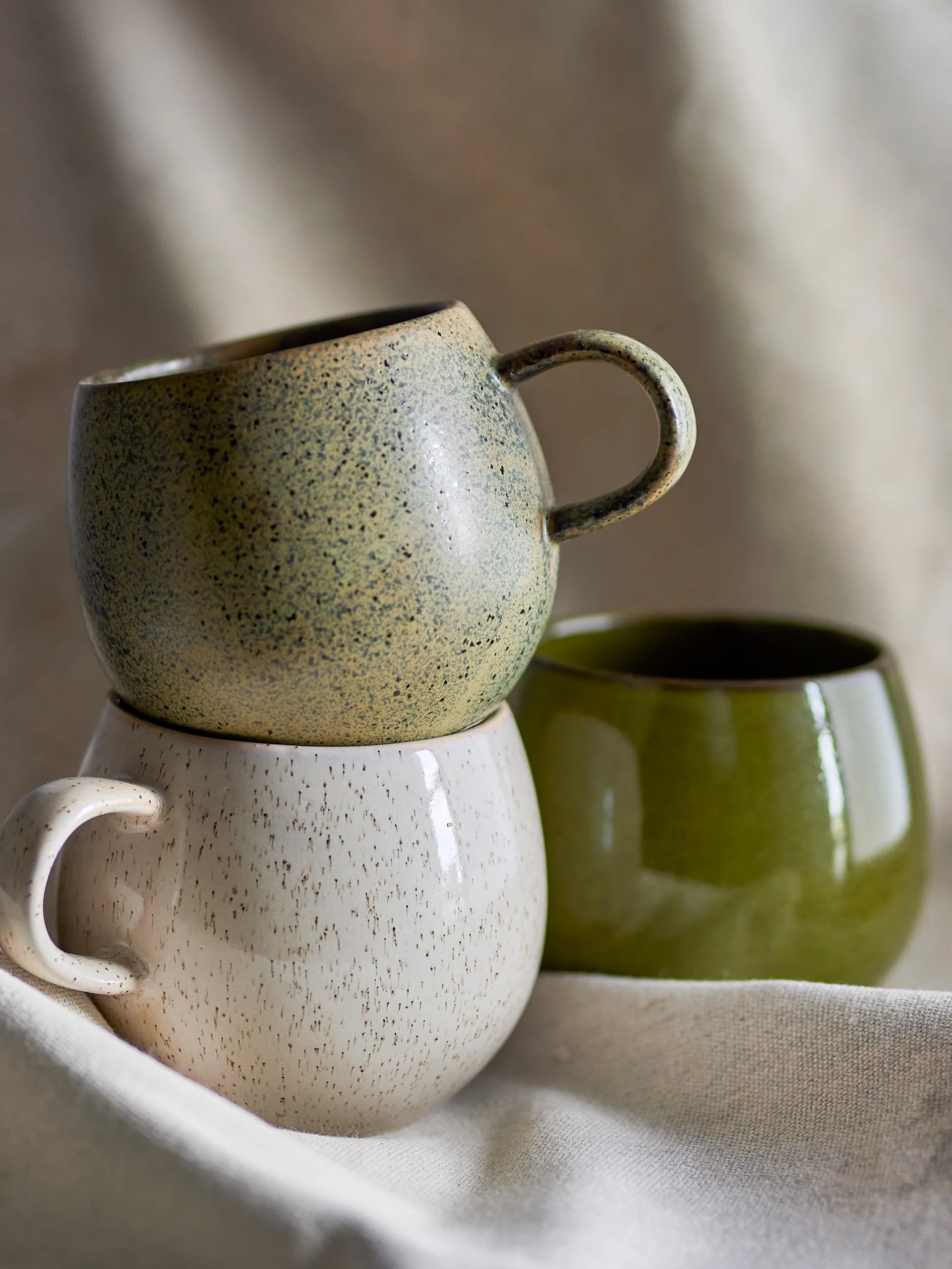 애디슨 컵 3개 세트, Green Bloomingville | 블루밍빌