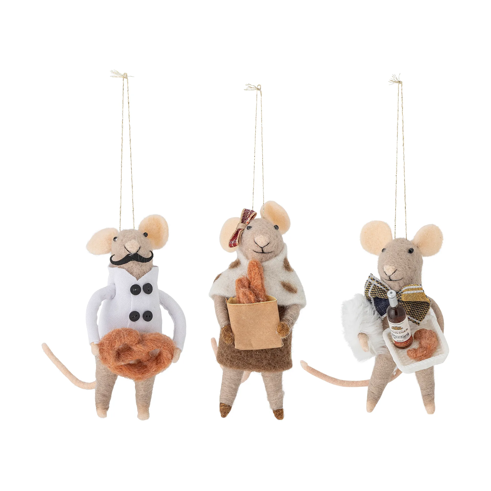 페오 크리스마스 트리 데코레이션 울 3개 세트, Nature Bloomingville | 블루밍빌