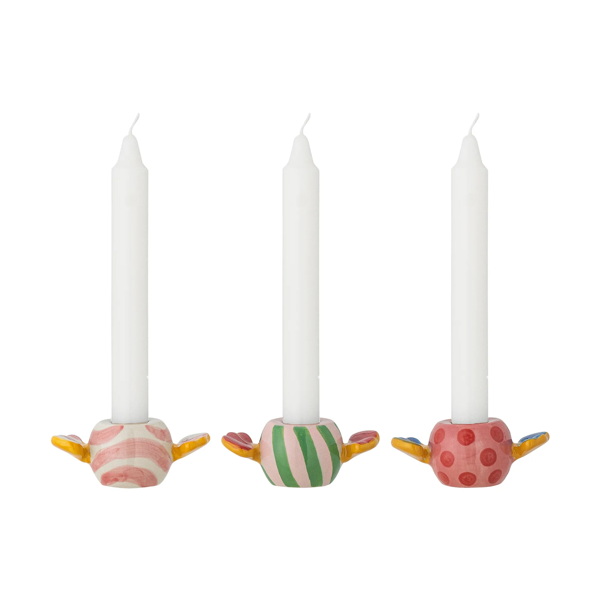 카라멜라 캔들 홀더 3개 세트, Pink Bloomingville | 블루밍빌