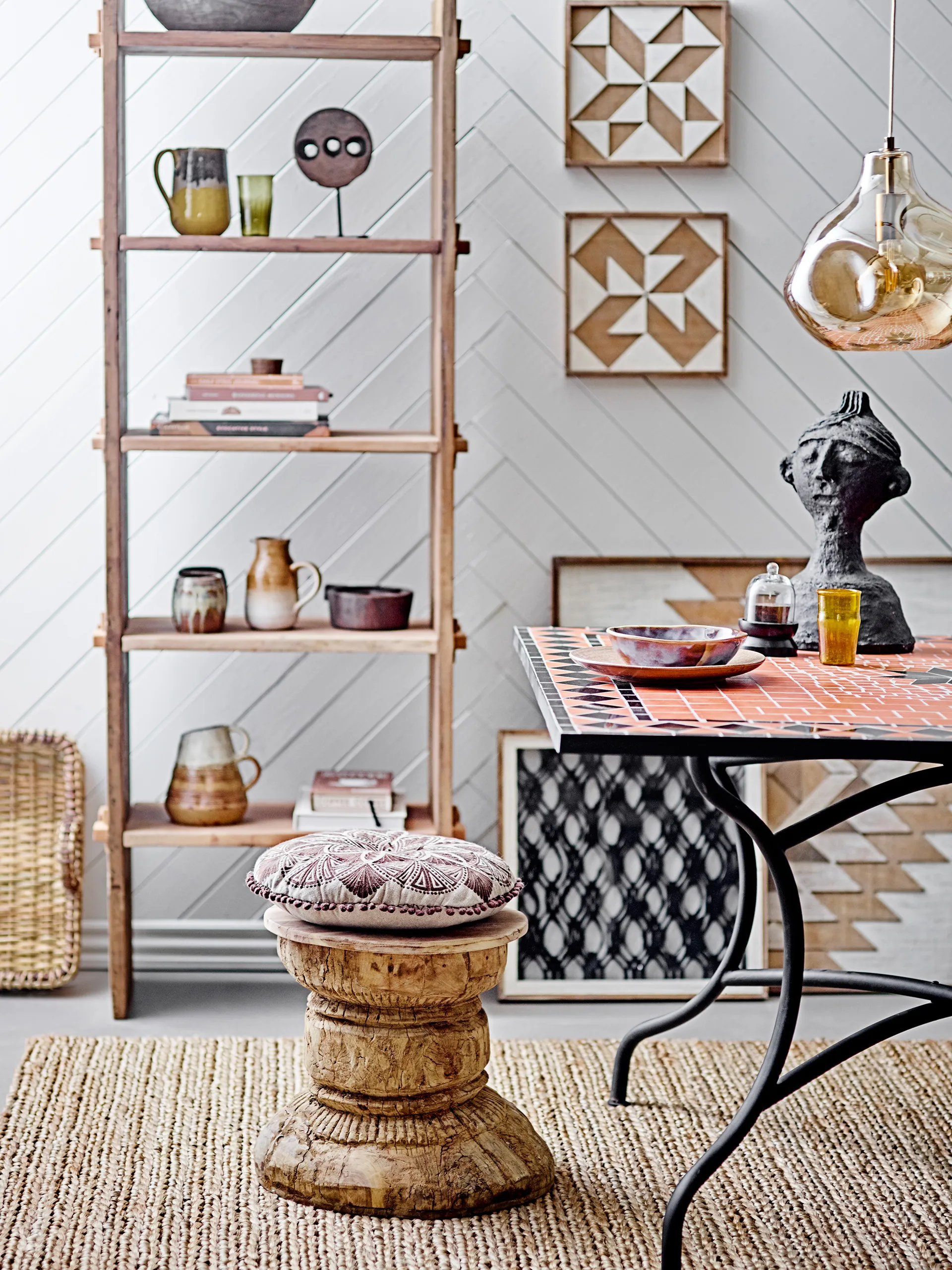 아지지 펜던트 조명 글래스 Ø30 cm, Brown Bloomingville | 블루밍빌